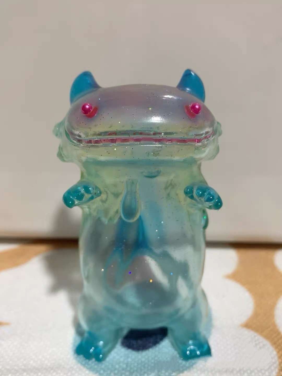 SHOKO NAKAZAWA RANGEAS×BYRON Byron T9G Blue Gold Pink Clear Vinyl Figure SOFUBI