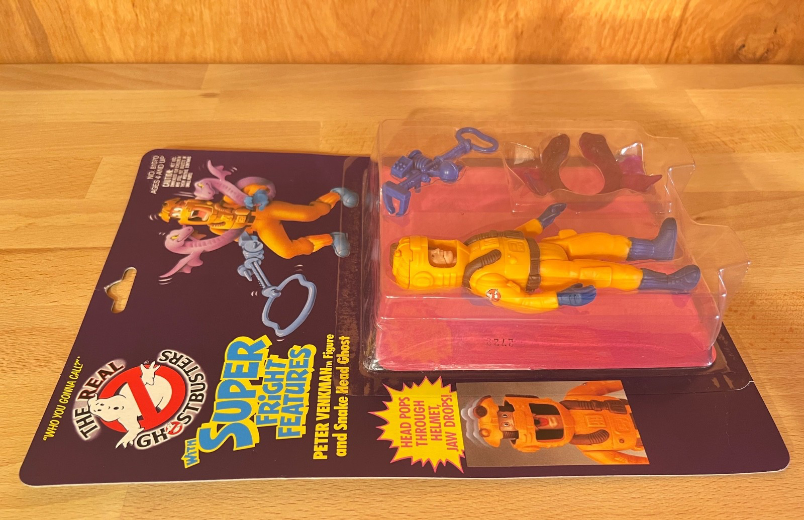 1986 The Real Ghostbusters Peter Venkman Snake Head Ghost Super Fright Features