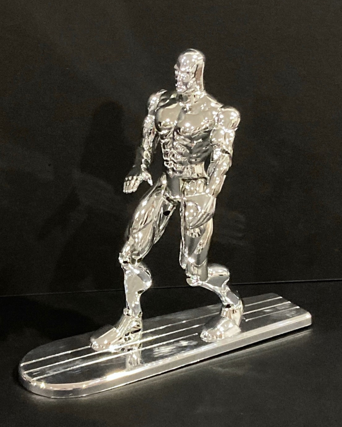 1994 Toy Biz Marvel Fantastic Four Deluxe 10&Prime; Silver Surfer Action Figure