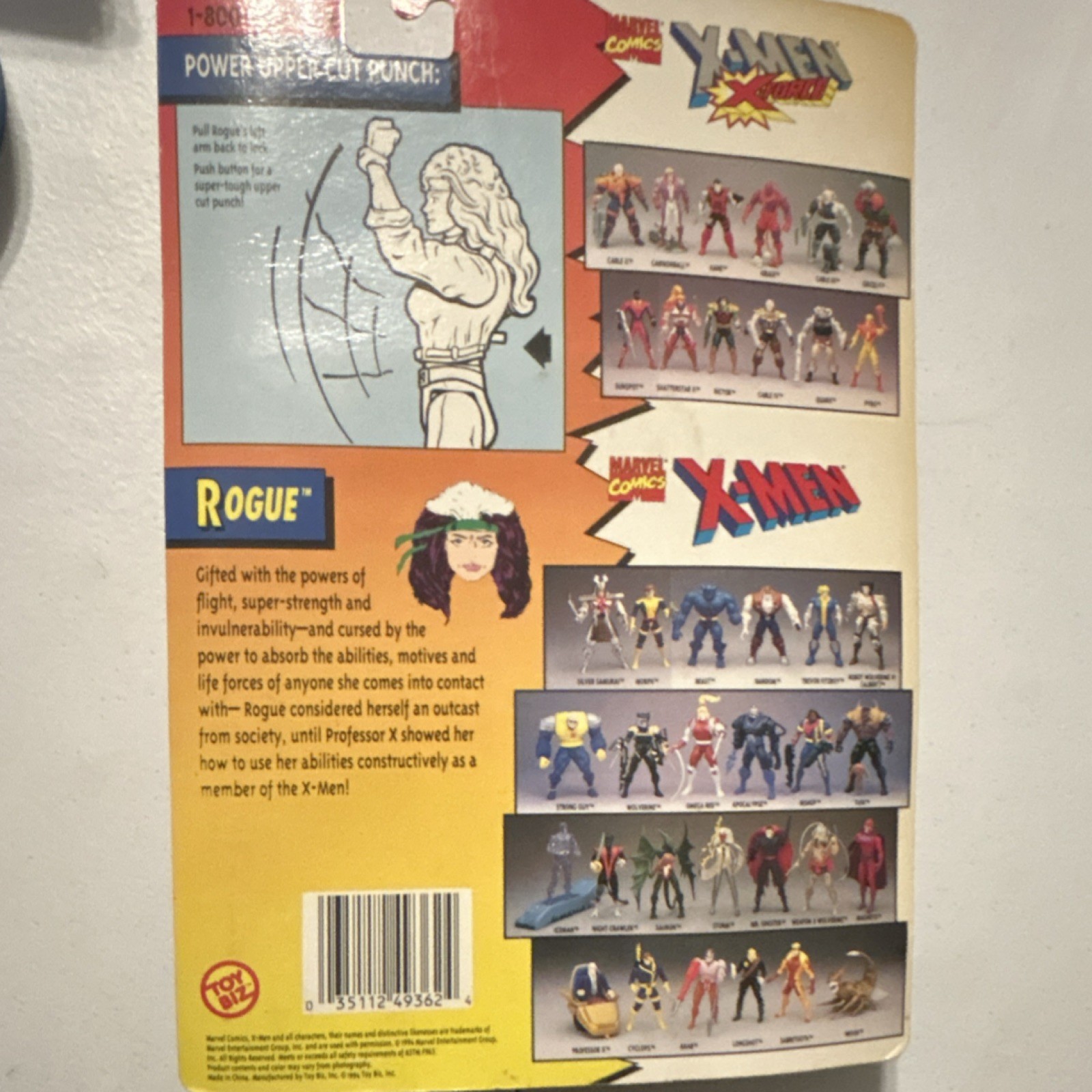 Toy Biz X-Men Rogue Action Figure Boxed Exclusive Trading Card Comic Book Heroes