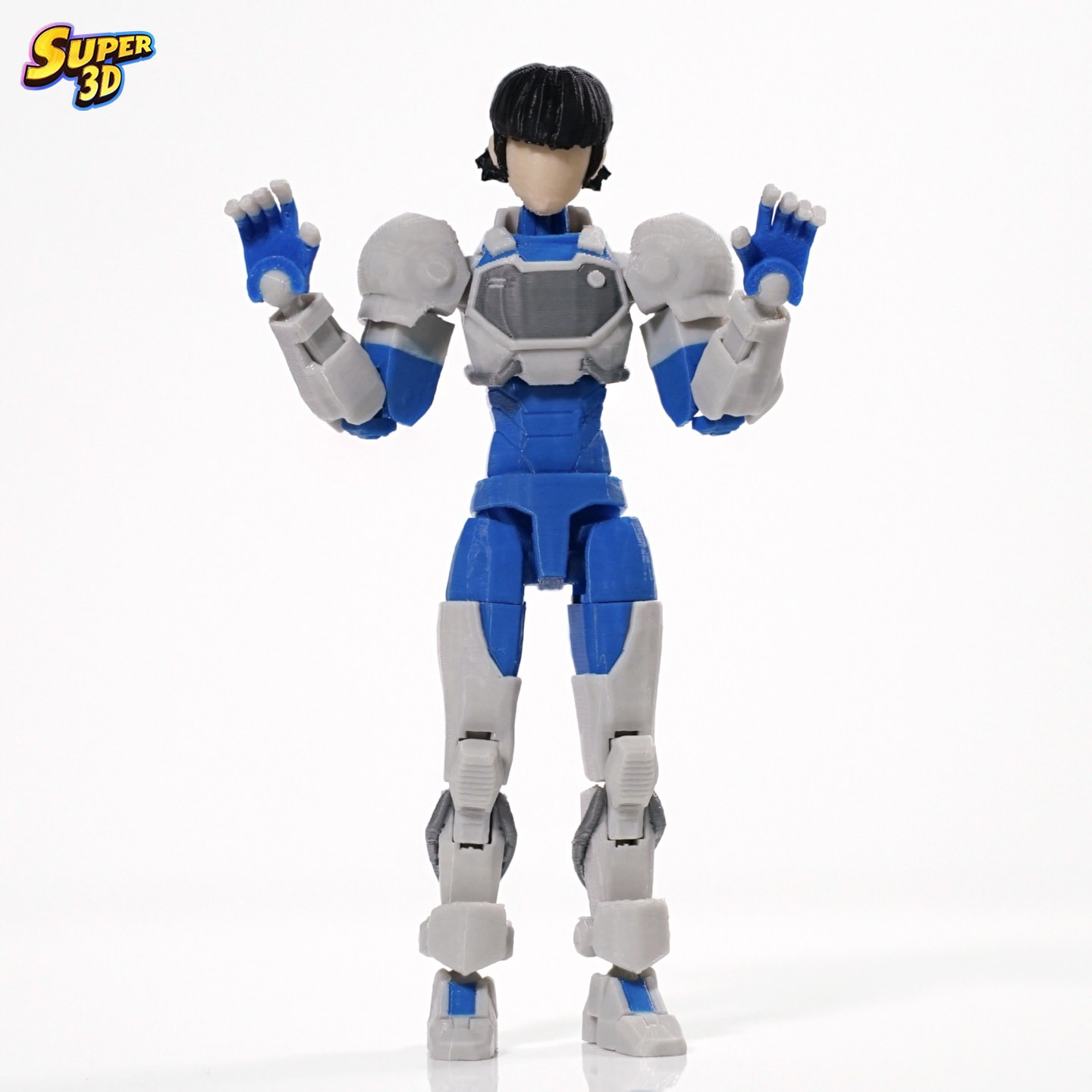 SUPER 3D Invincible Tech Jacket Zoe Action Figure with Stand