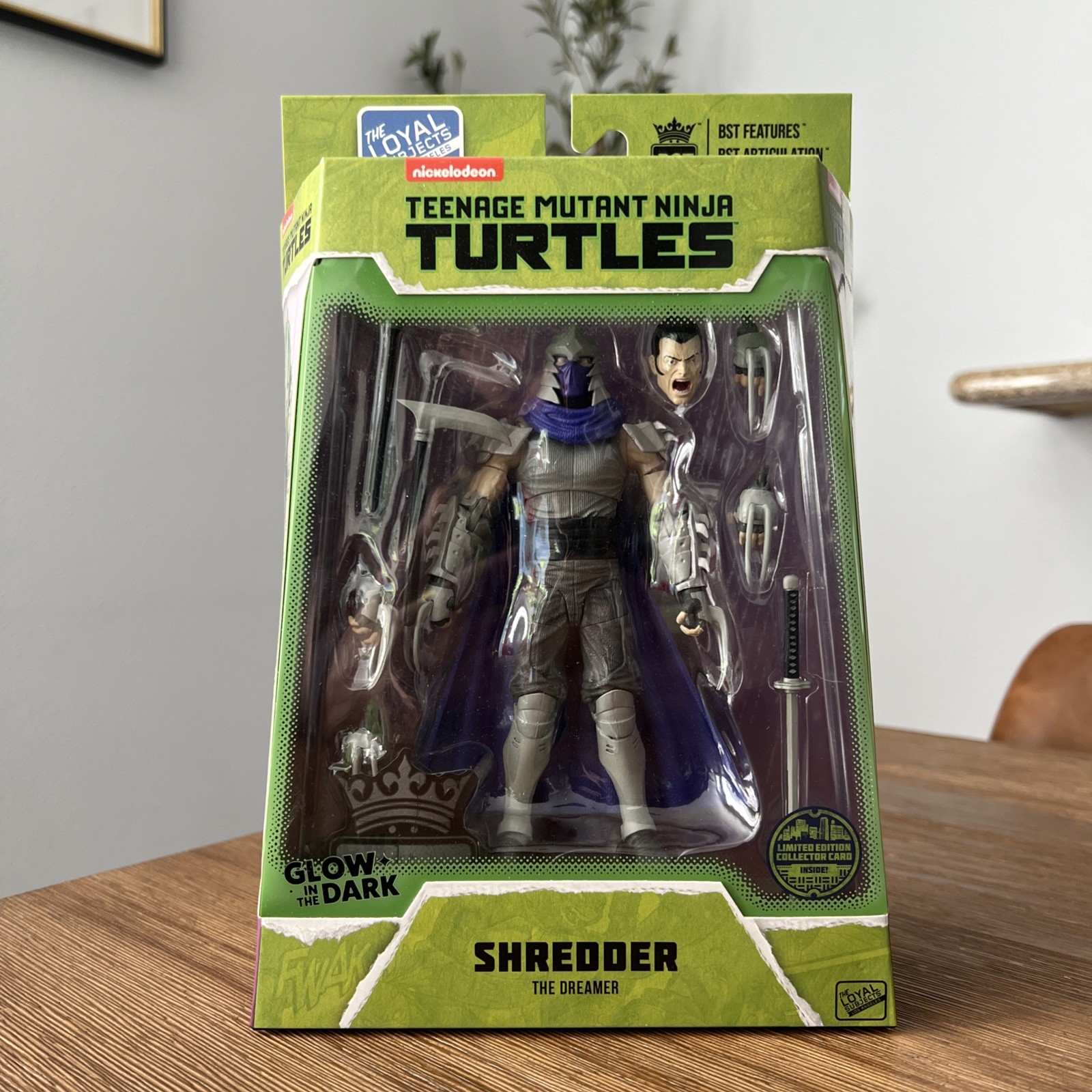 TMNT Shredder « The Dreamer » BST AXN 1:15 Scale Glow Figure Limited Edition NEW