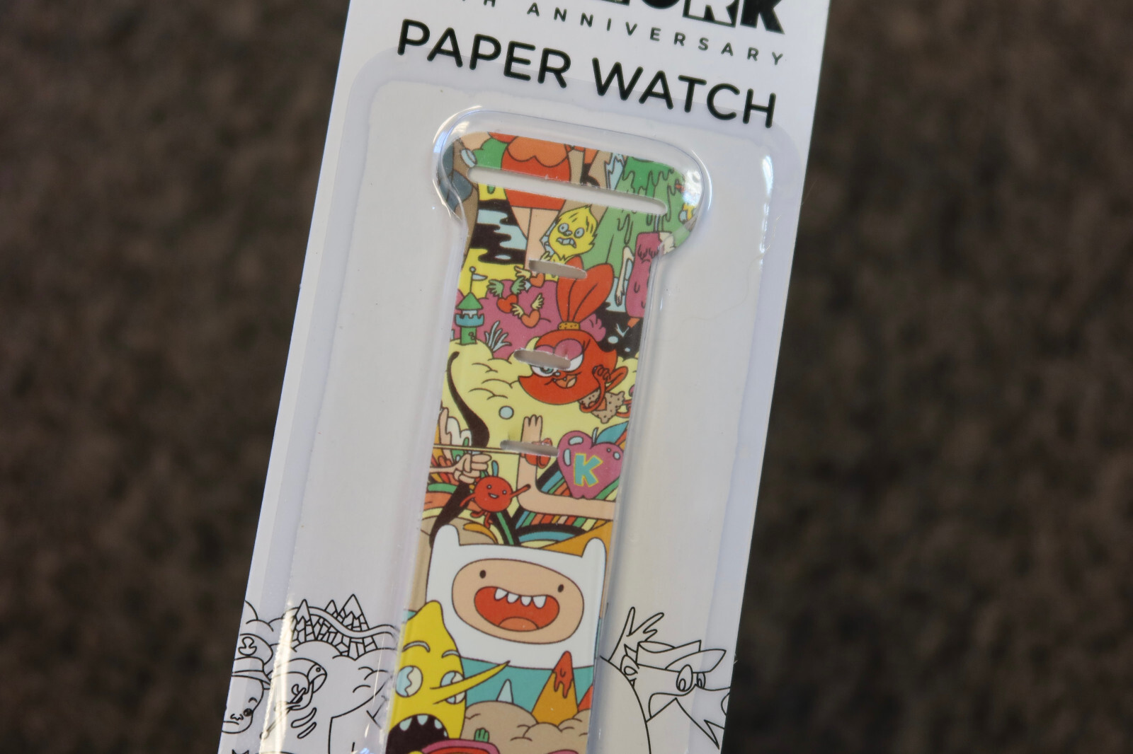 RARE! New Cartoon Network 20th Anniversary Paper Watch Promo Item ~ SEALED ~
