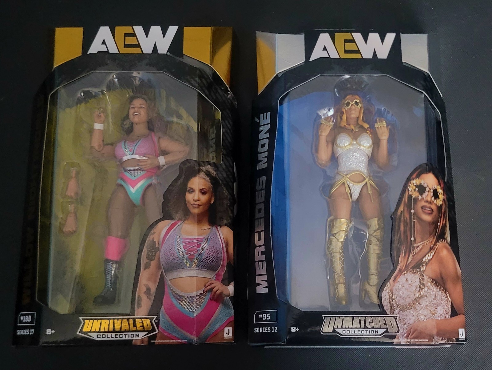 AEW UNMATCHED 12 MERCEDES MONE & UNRIVALED 17 WILLOW NIGHTINGALE FIGURES