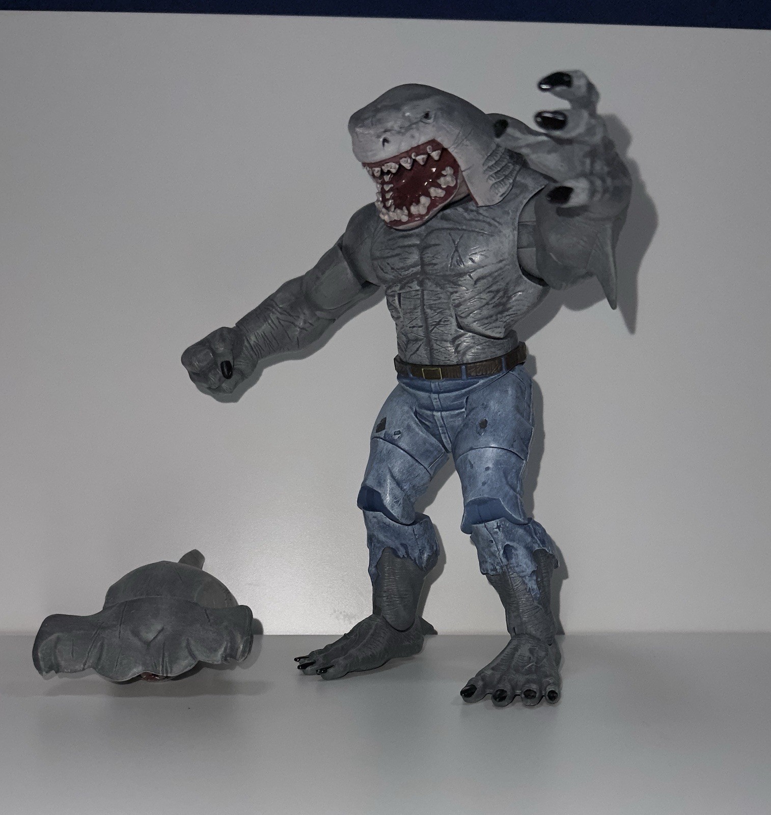 King Shark DC Multiverse Build A Figure BAF CNC 100% Complete with Hammerhead 9&Prime;