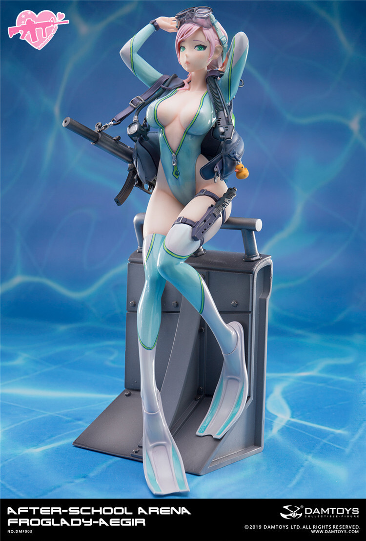 DAMTOYS 1/7 DMF003 After-School Arena Vol.3:FrogLady-Aegir Painting Figure STOCK