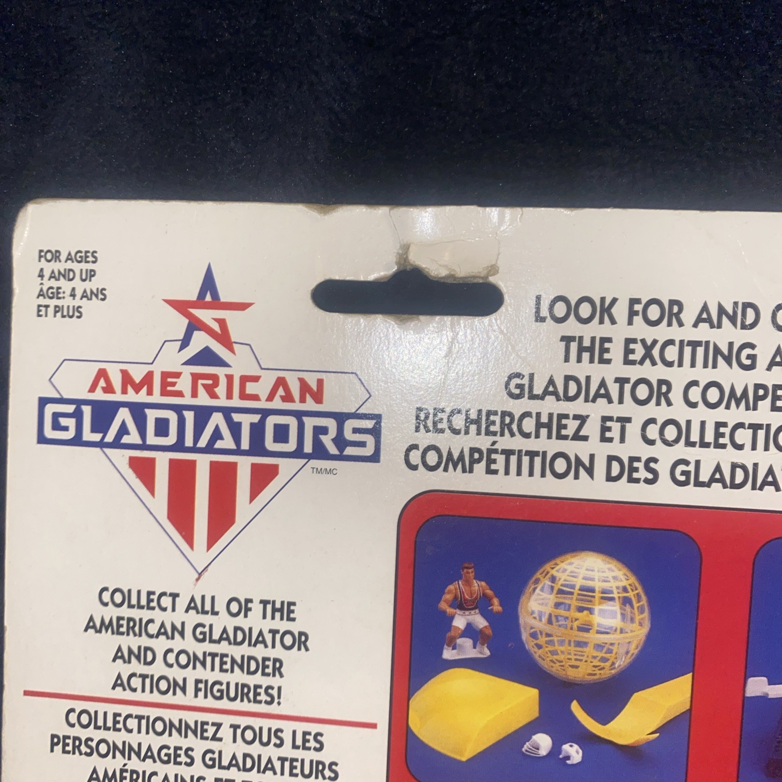 American Gladiators Action Figure ICE. NEW translations for English and French