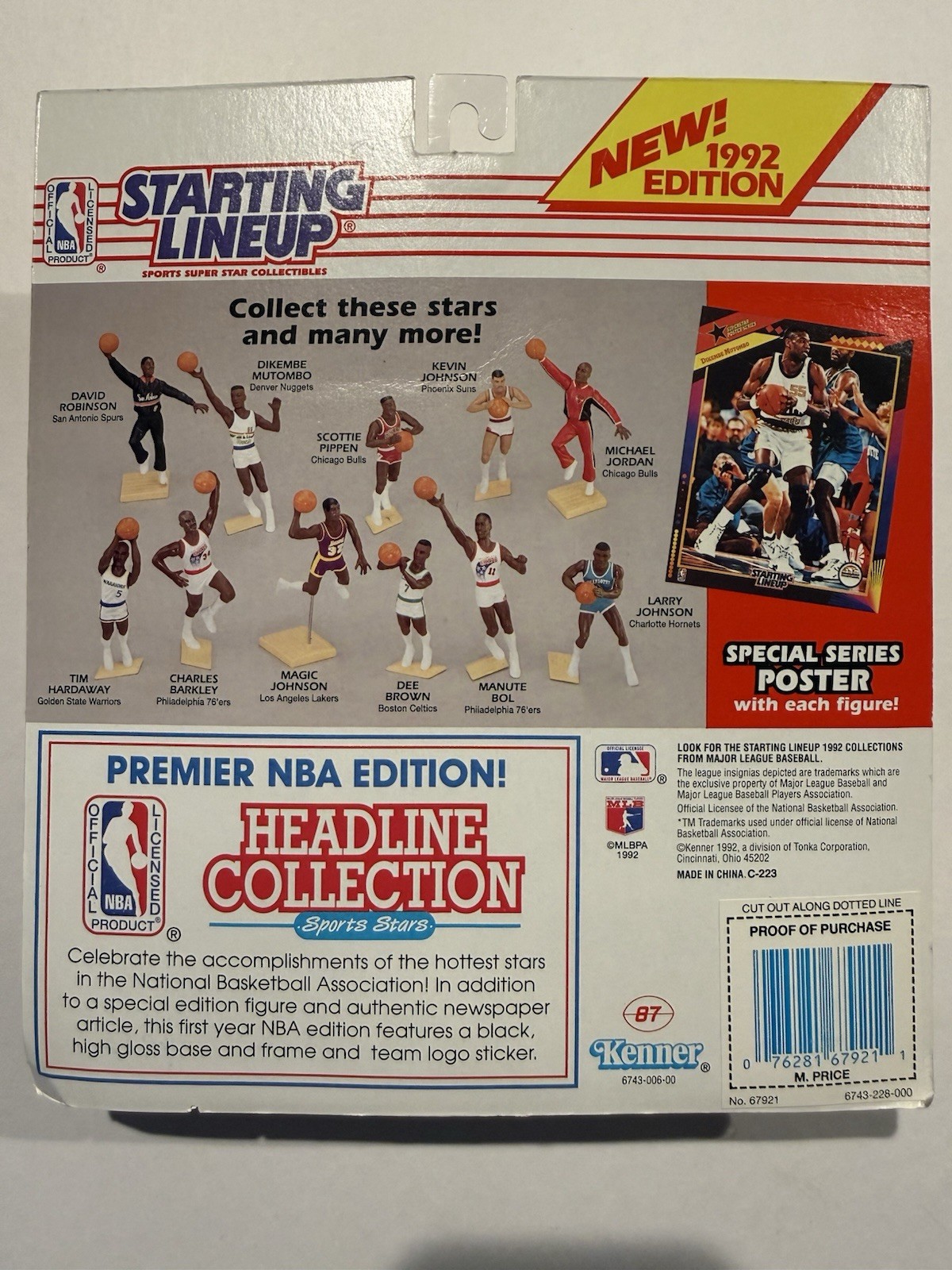 💥🏀 1992 MARK PRICE Starting Lineup, Cleveland Cav’s, NBA, Card & Poster 🏀💥