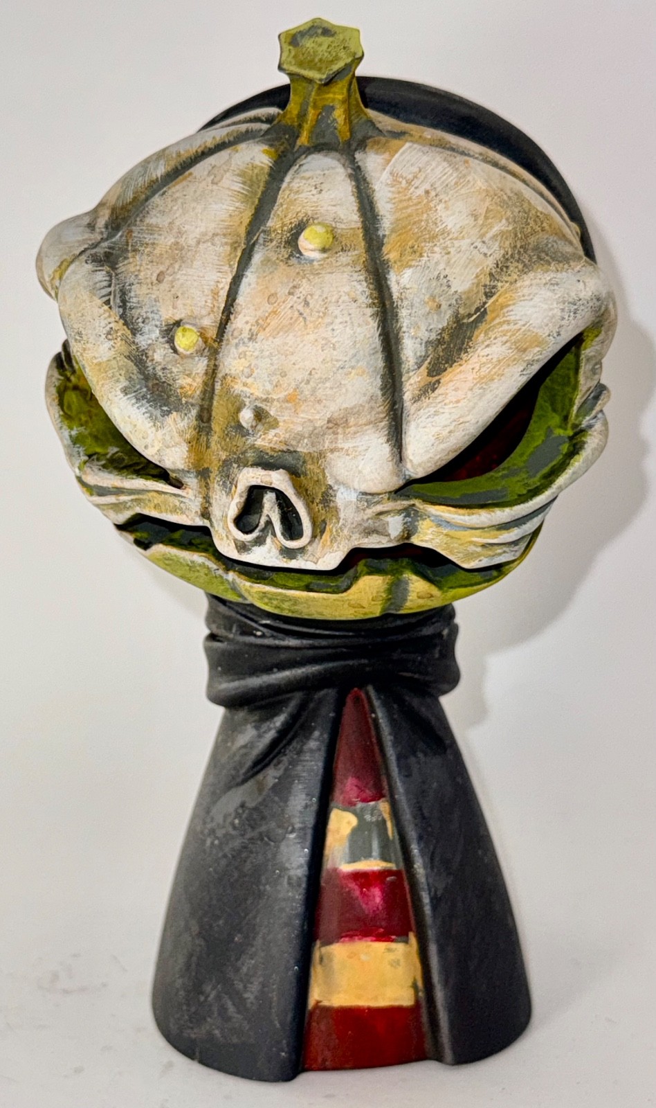 Pumpkin Greeter Blanc by Leecifer (Based on a Brandt Peters sculpt) Rare 1 of 1