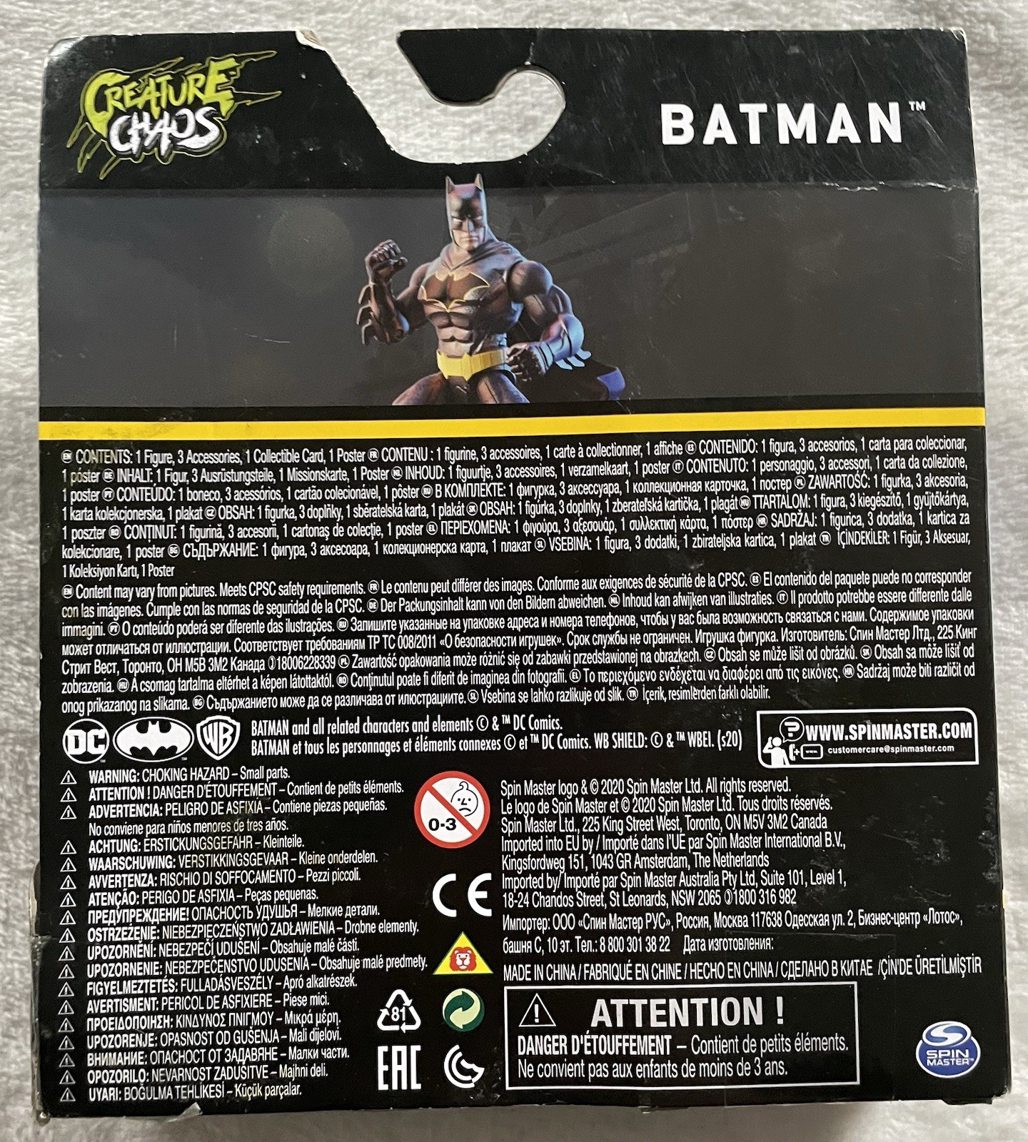 New 2021 – 2024 Spin Master Batman & DC Comics Superhero 4 Inch Figure Lot of 5