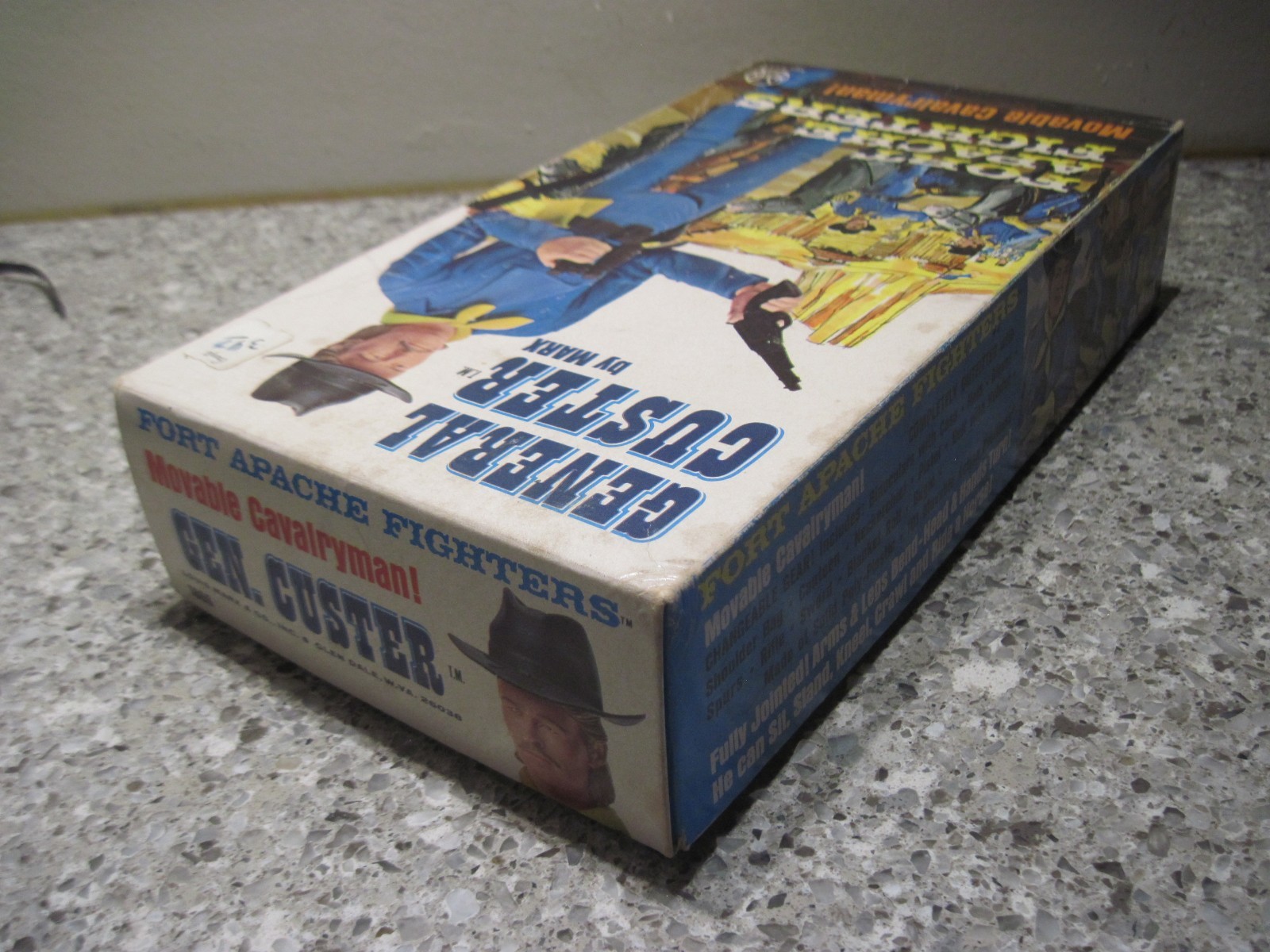 Marx General Custer Calvaryman Action Figure, Box & Most Accessories 1st Edition