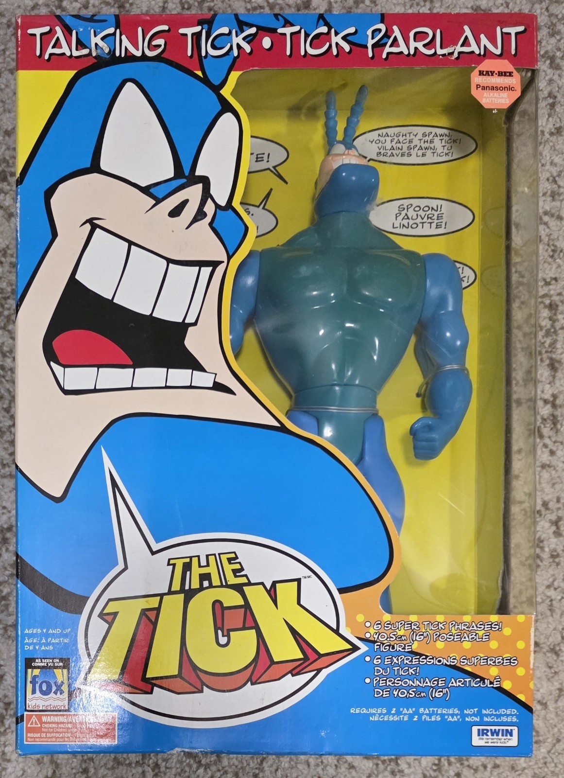 Talking Tick 16&Prime; The Tick Figure NIB Sealed Ban Dai
