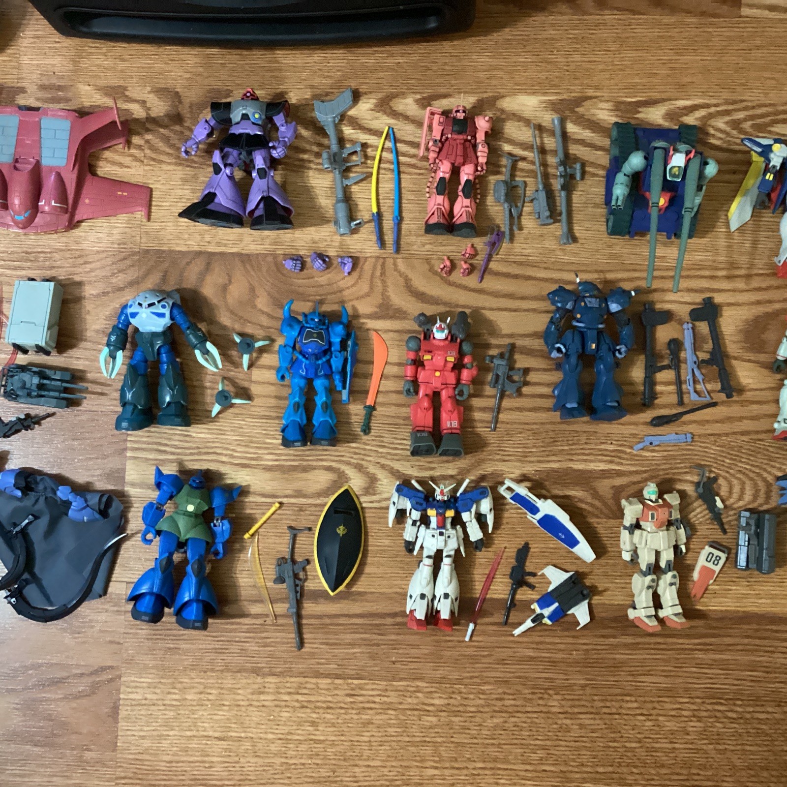 HUGE Bandai Gundam Figure Lot MSIA Mobile Suits Char’s Zaku II Gouf Dodai Etc