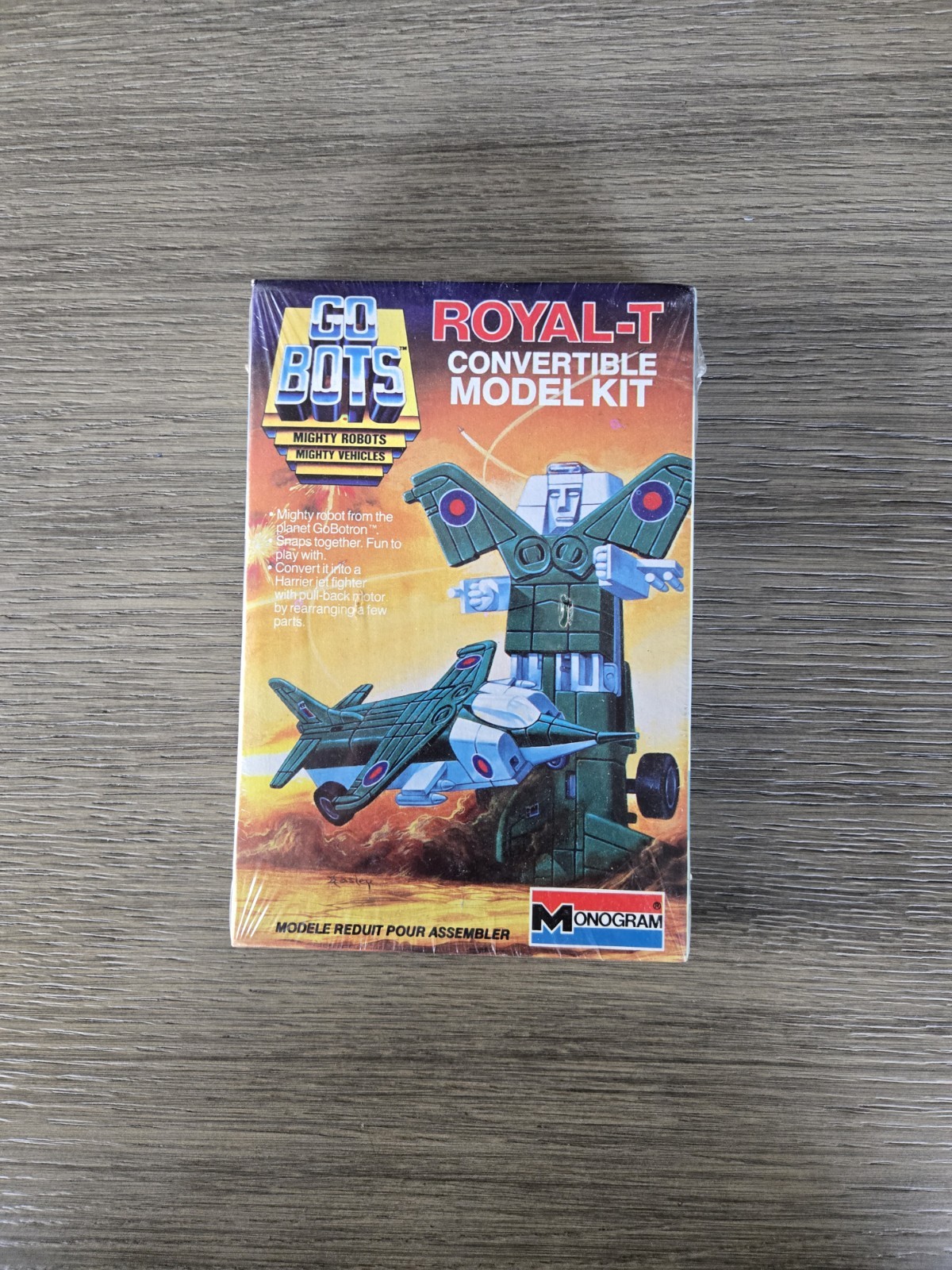 Vintage 1984 Monogram Go Bots Royal-T Convertible Model Kit 6068 NEW SEALED