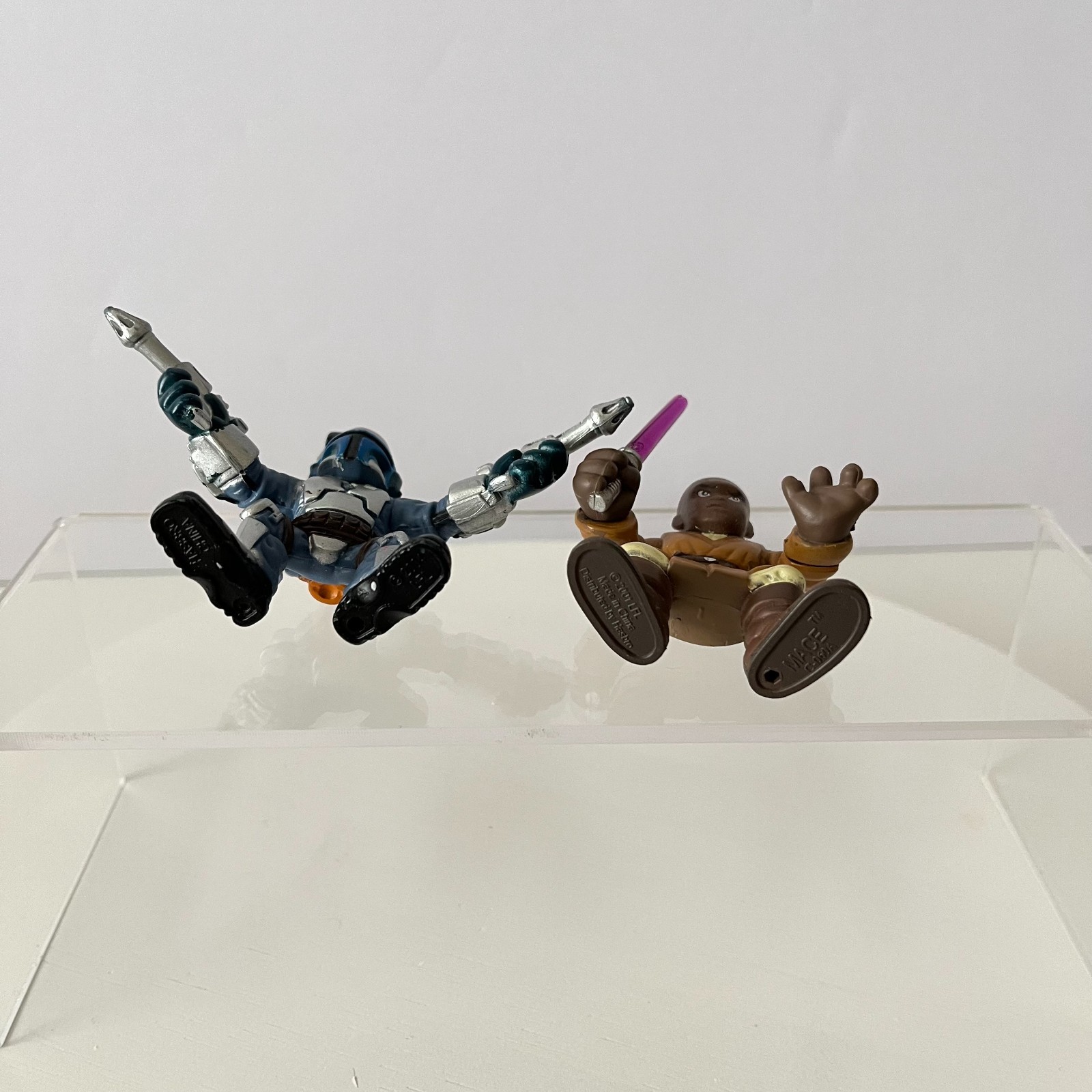Star Wars Galactic Heroes Figures Jango Fett and Mace Windu Playskool Lot 2
