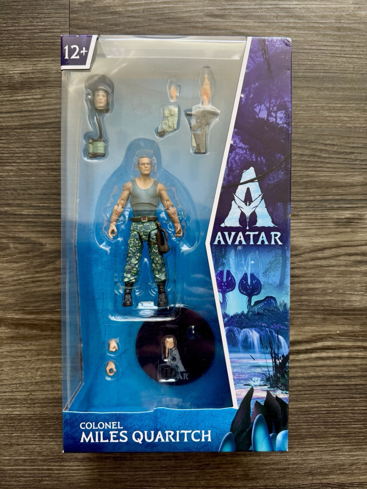 🩵💜 McFarlane Toys Avatar Movie Colonel Miles Quaritch 2022 4&Prime; Action Figure