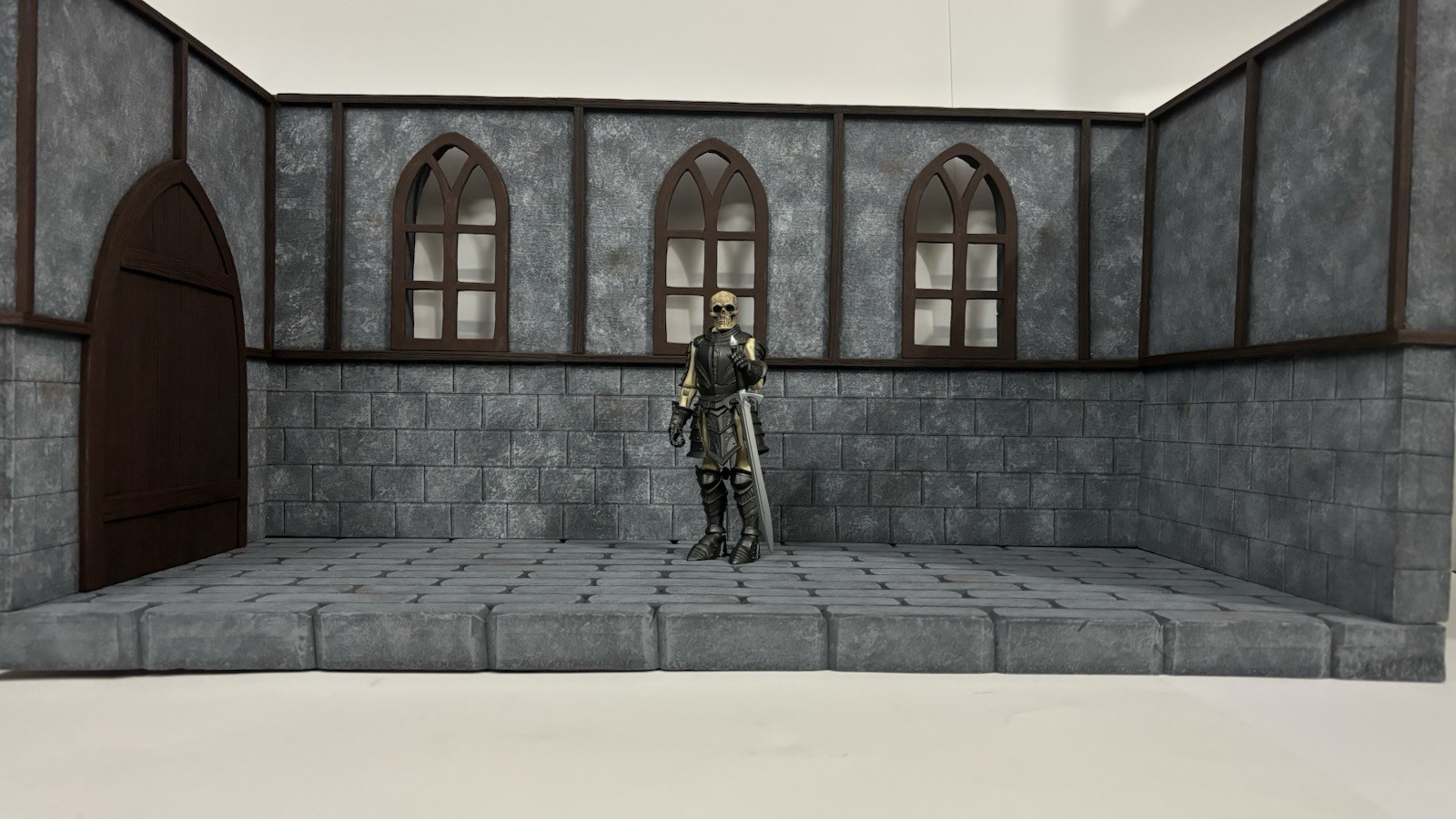1:12 Scale Large Medieval Stone Room Diorama Action Figure Mythic Legions