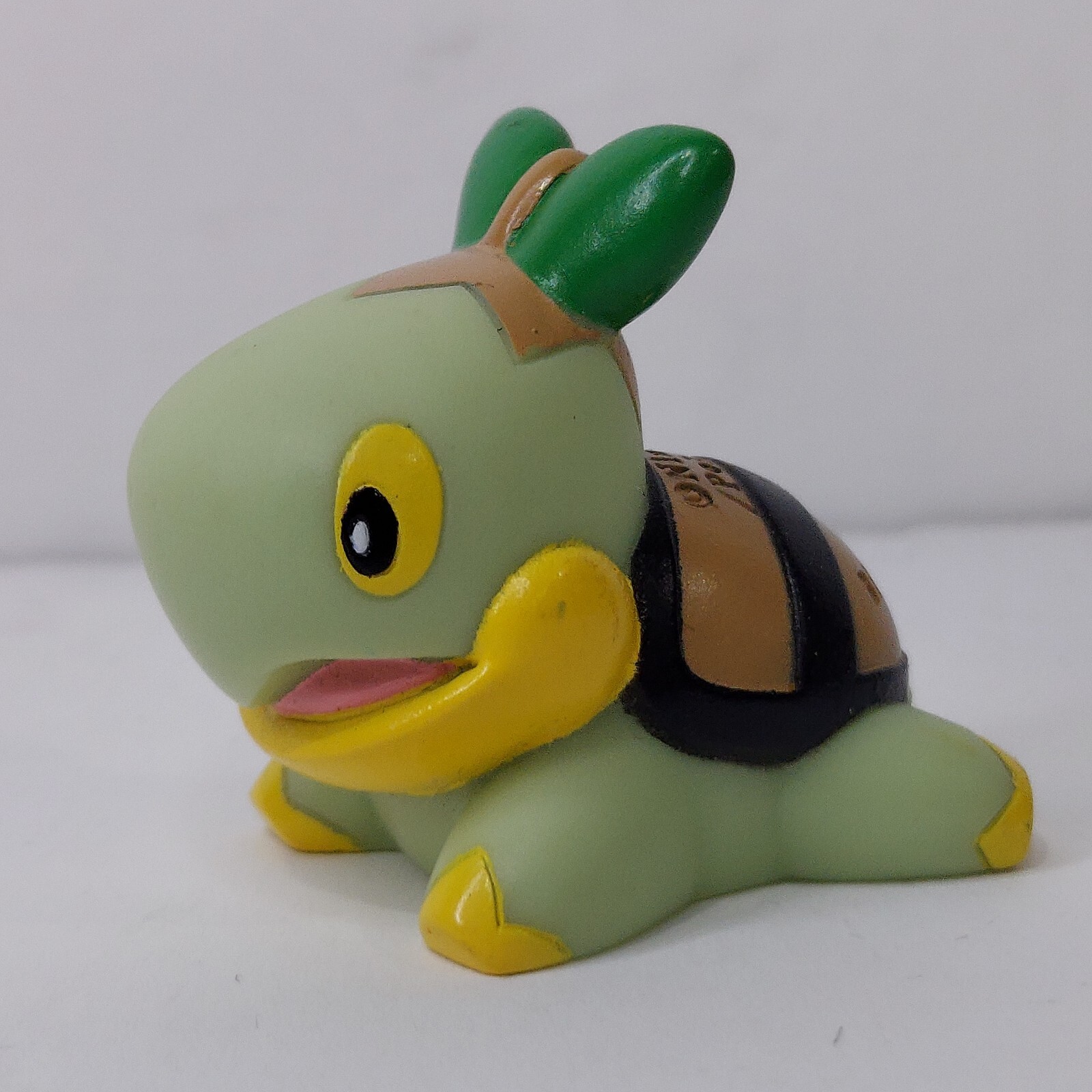 2006 Pokemon Finger Puppet Running Turtwig Figure Catch em All Nintendo Bandai