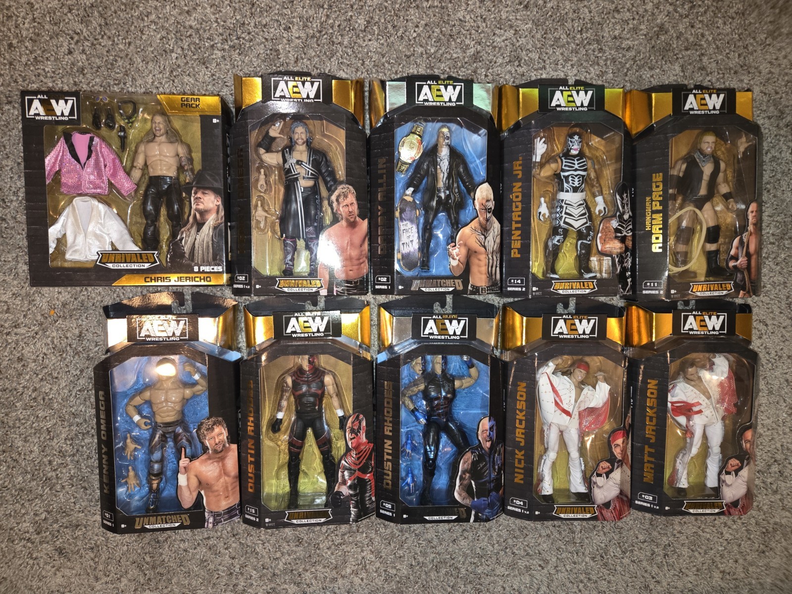 Jazwares AEW Action Figure Lot of 10 NIB