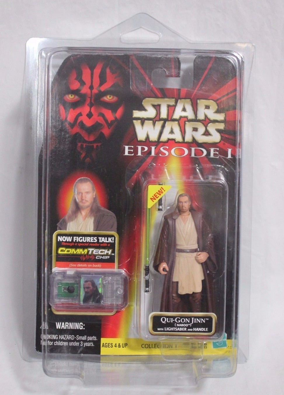 STAR WARS: QUI-GON JINN EPISODE I BY HASBRO FIGURE (OAK9799-1 #22 EE-12)