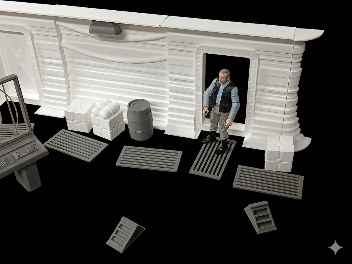 MODULAR HOTH ECHO BASE 1:18 3.75  » scale figure DIORAMA DISPLAY star wars