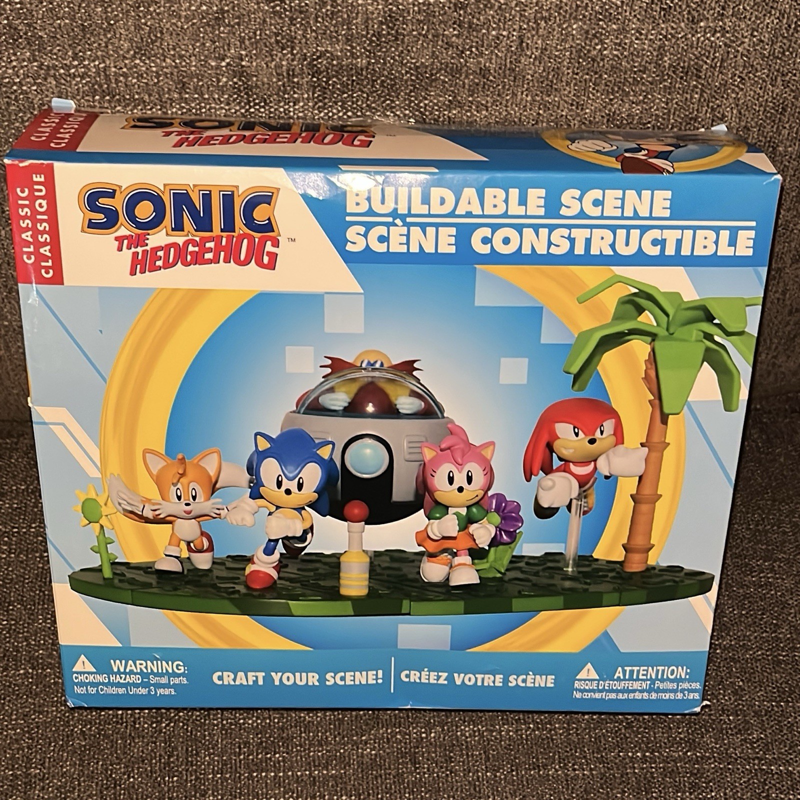 SONIC the HEDGEHOG Buildable Scene Series 4 Eggman Amy Tails Knuckle