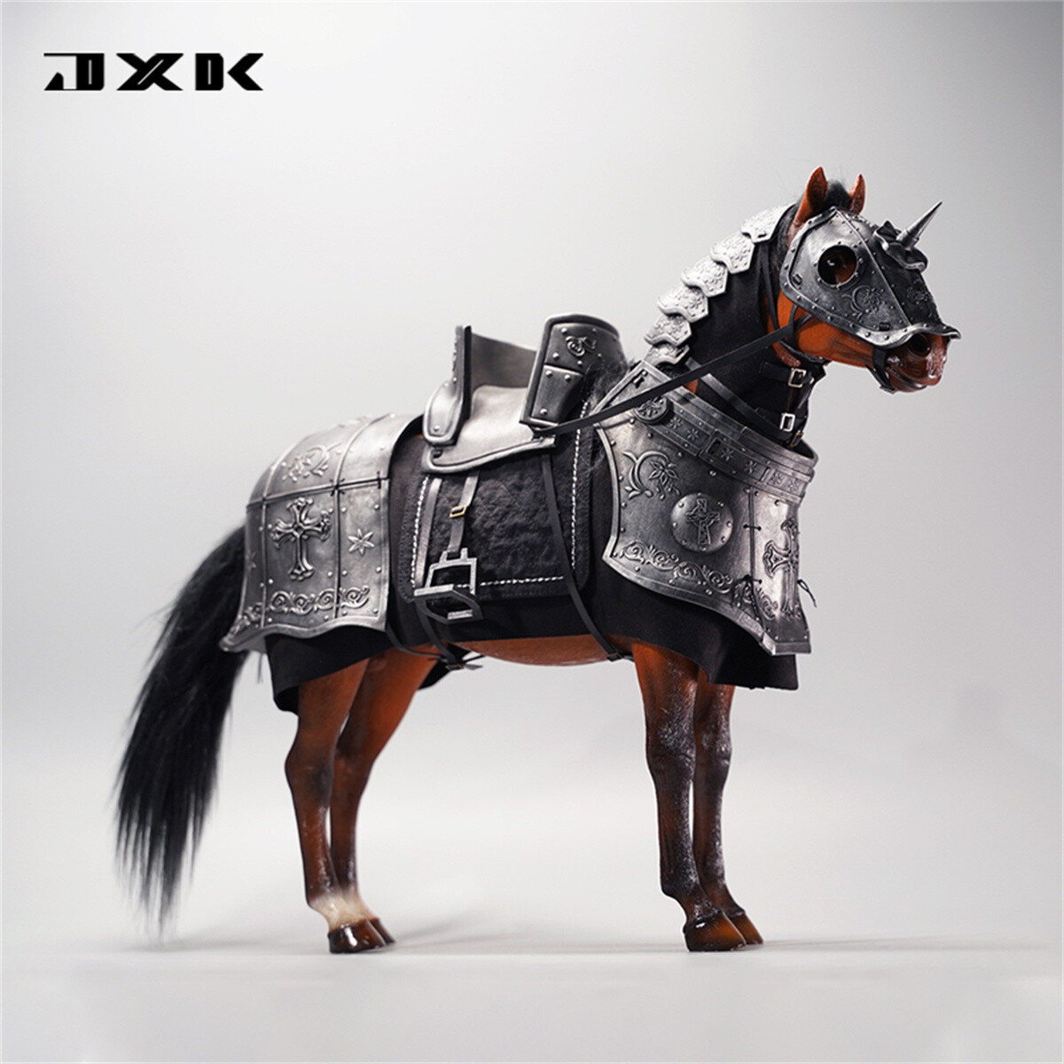 JXK125 1:6 Retro Medieval Horse Harness for 1/6 Resin Horse Statue Action Figure
