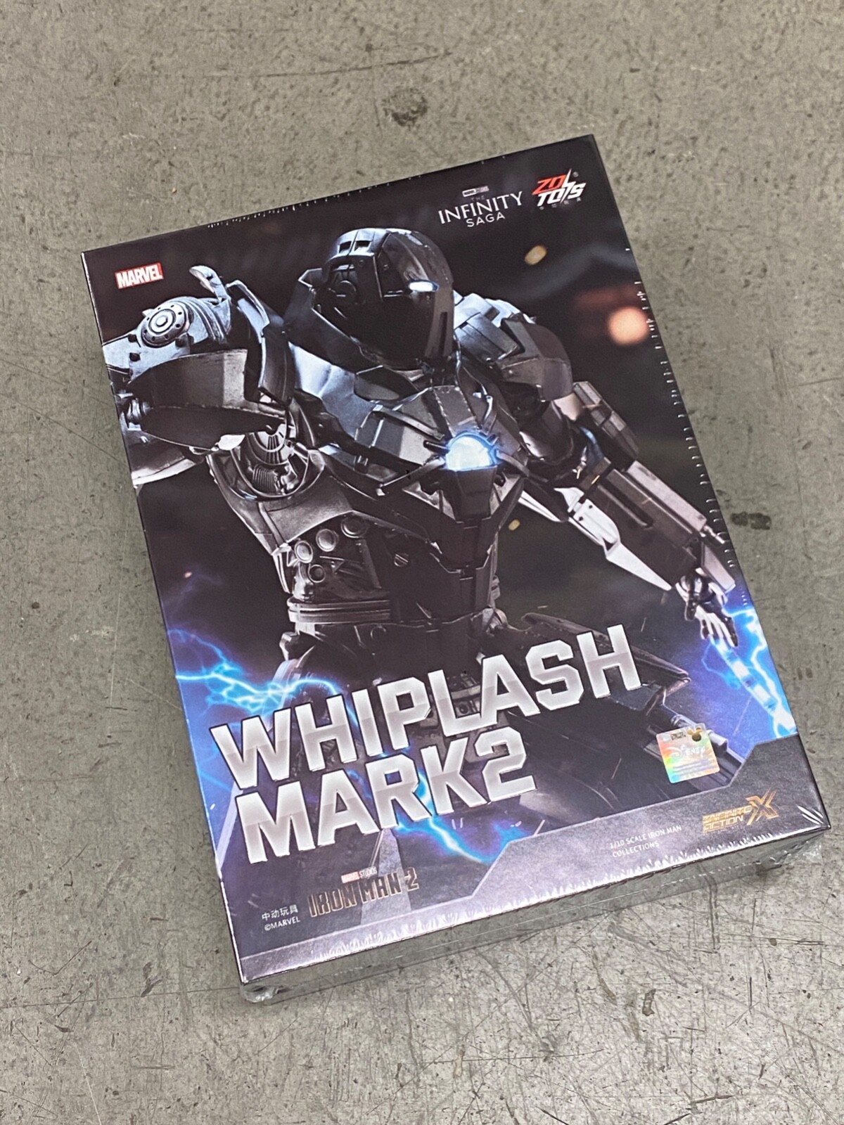 1915-02: ZD TOYS IRON MAN 2: Whiplash 9&Prime; Action Figure with Light Up Feature