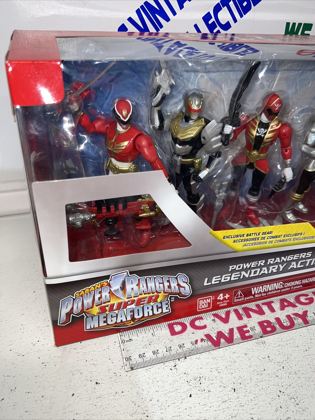 Power Rangers Super Megaforce Action Pack Robo Knight Silver Gold Red Cannon New