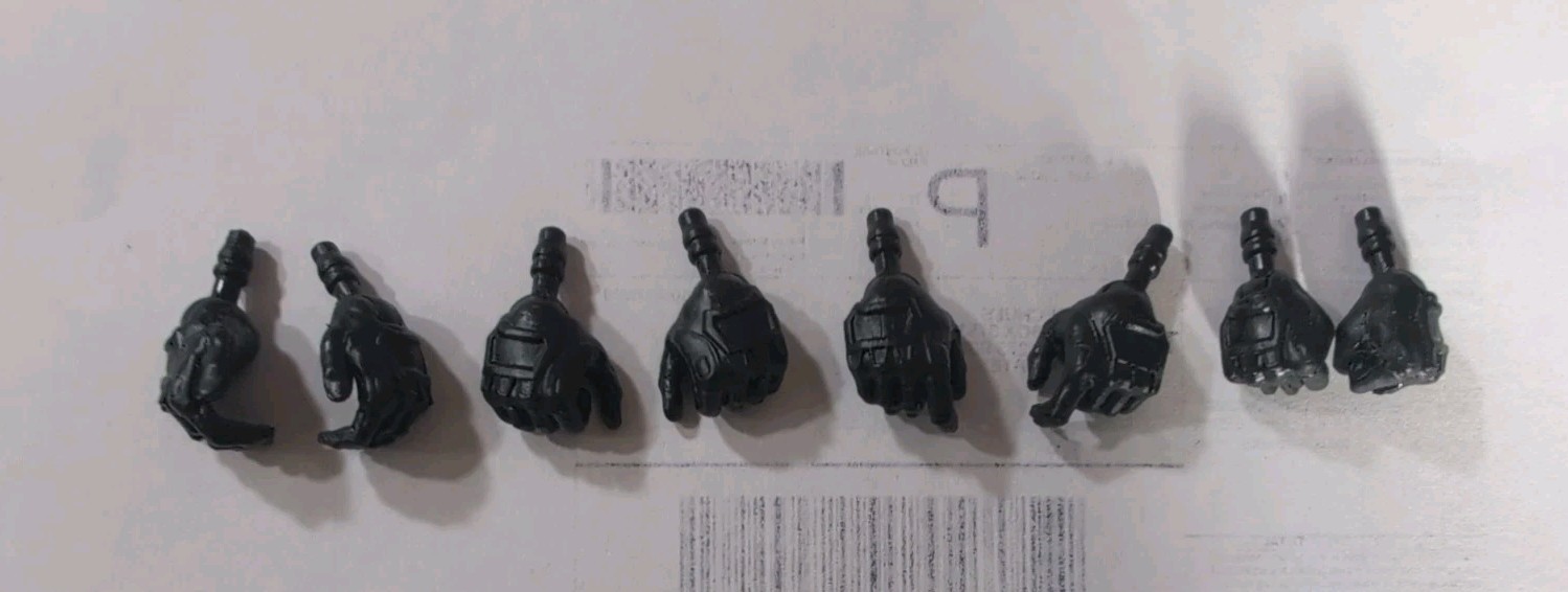 Valaverse Action Force 4 Sets of Black Gloved Hands 6&Prime; Figures « I SHIP DAILY »