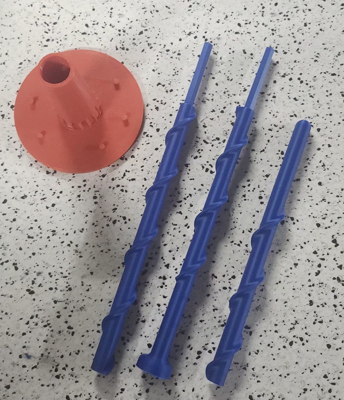 Ghostbusters Kenner Firehouse Fire Pole and Base – Spins – Custom 3D Printed