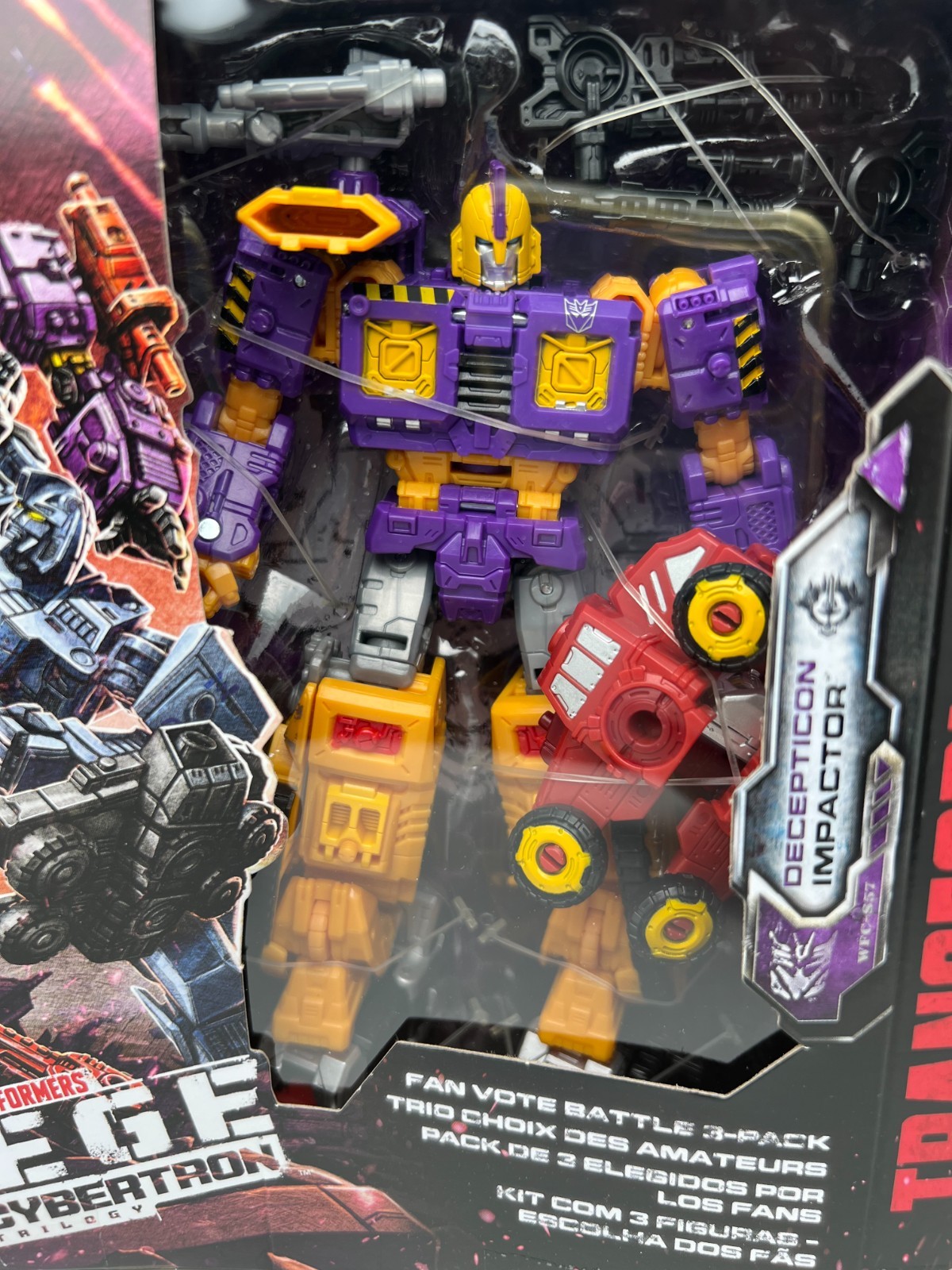 Transformers WFC Siege Fan Vote 3 Pack Aragon, Transparent Mirage, and Impactor