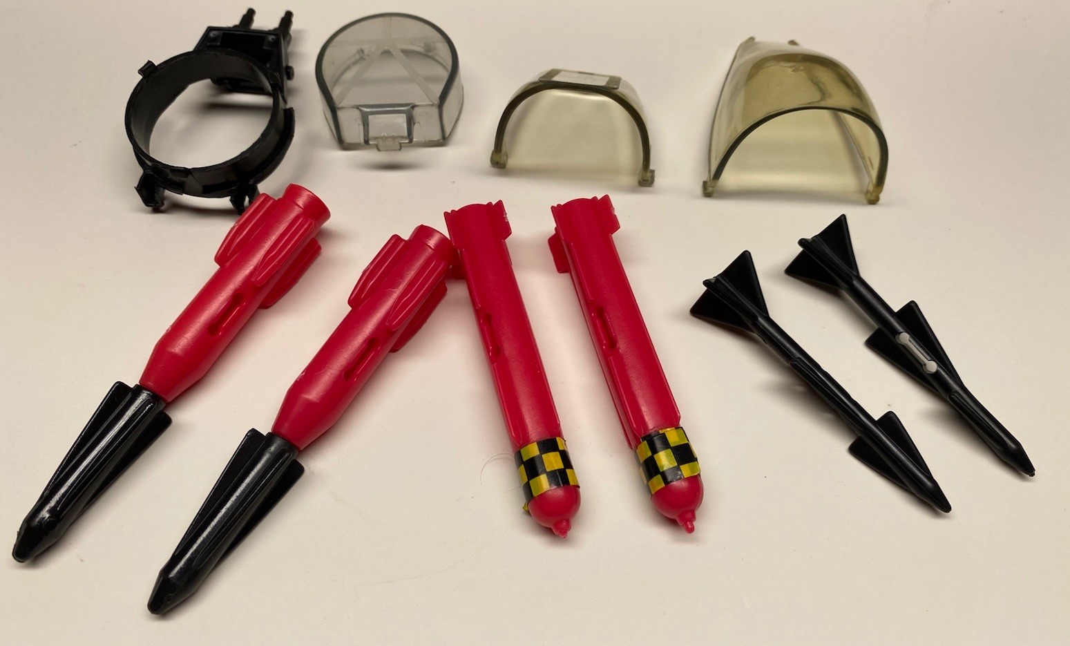 GI Joe 1988 Tiger Force Tiger Rat Canopy Glass Missile Part Lot Original Vintage