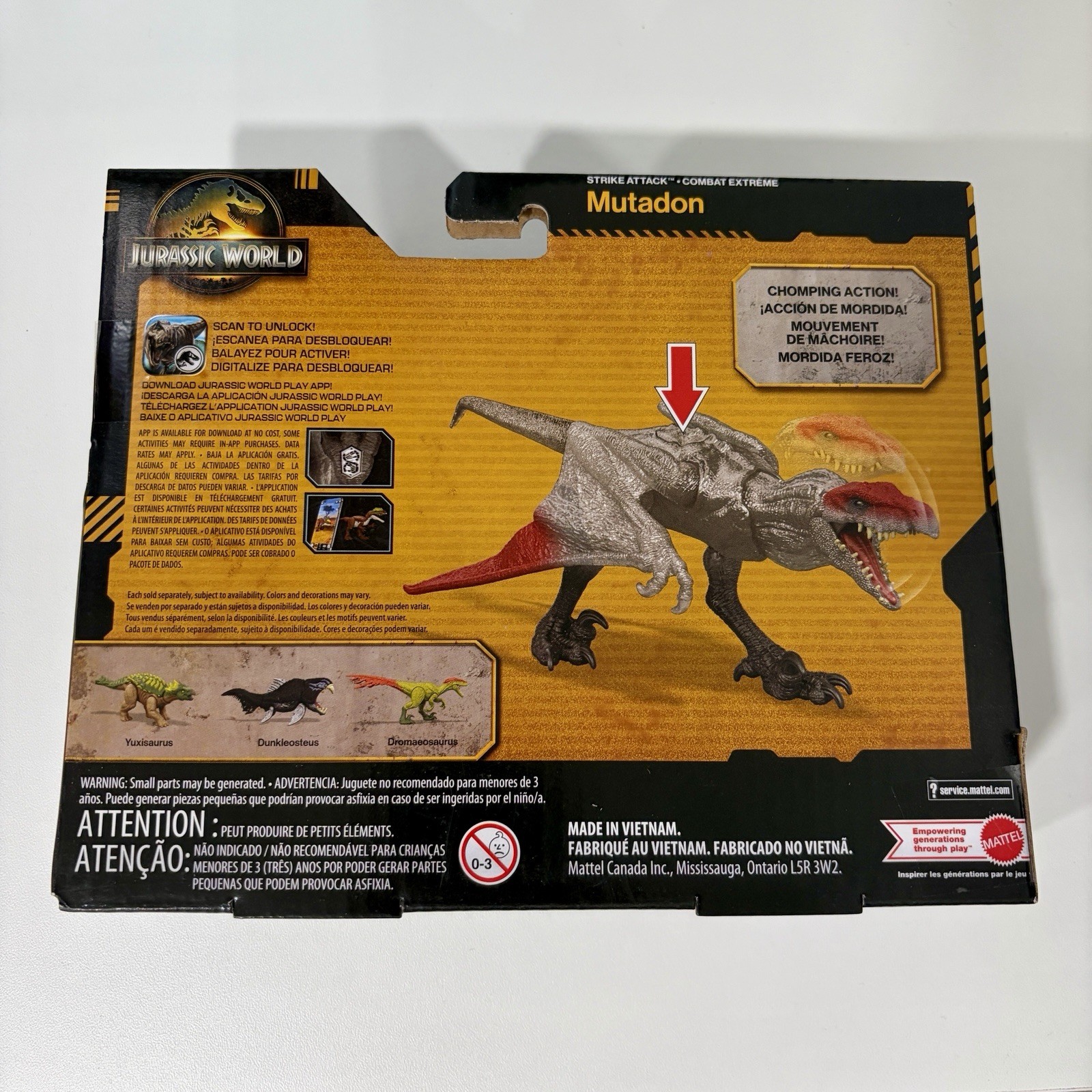 Jurassic World Survival Strike Attack Mutadon Action Figure Mattel Toy New