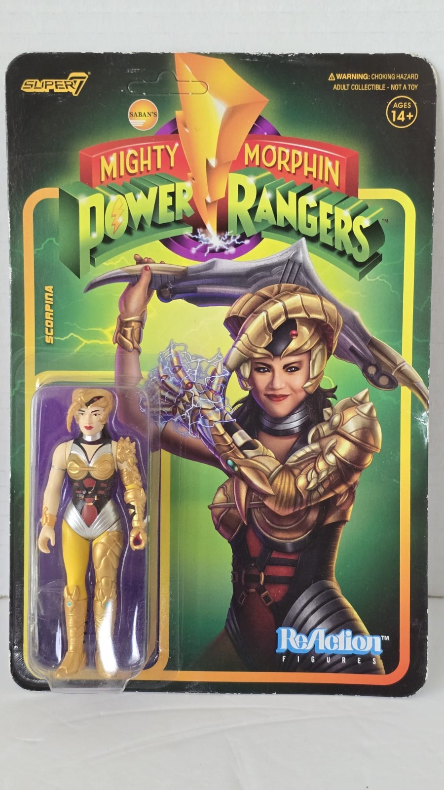 Power Rangers Scorpina Highly Collectable Premium ReAction 3.75&Prime; Action Figure