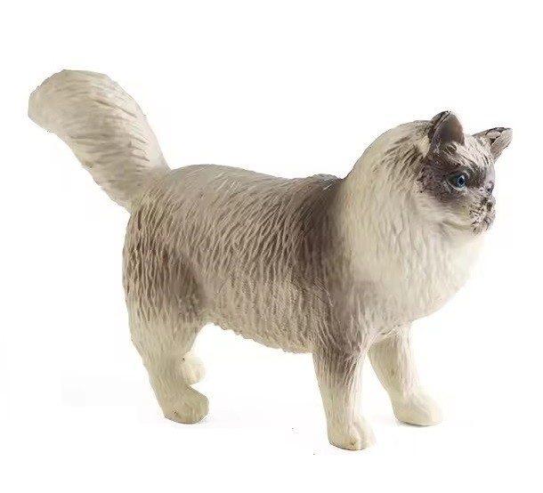 Ragdoll Cat Toy Action Figure Small Animal Figurine Doll Gift for Kids