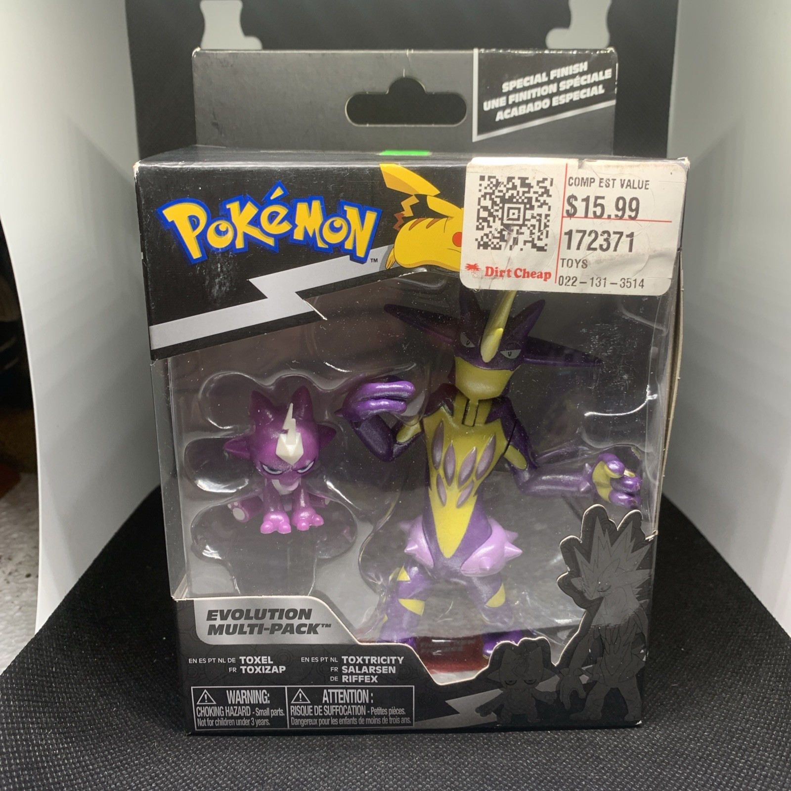 Pokémon Select Evolution Multi-Pack Toxel and Toxtricity Action Figure Set (ZR)