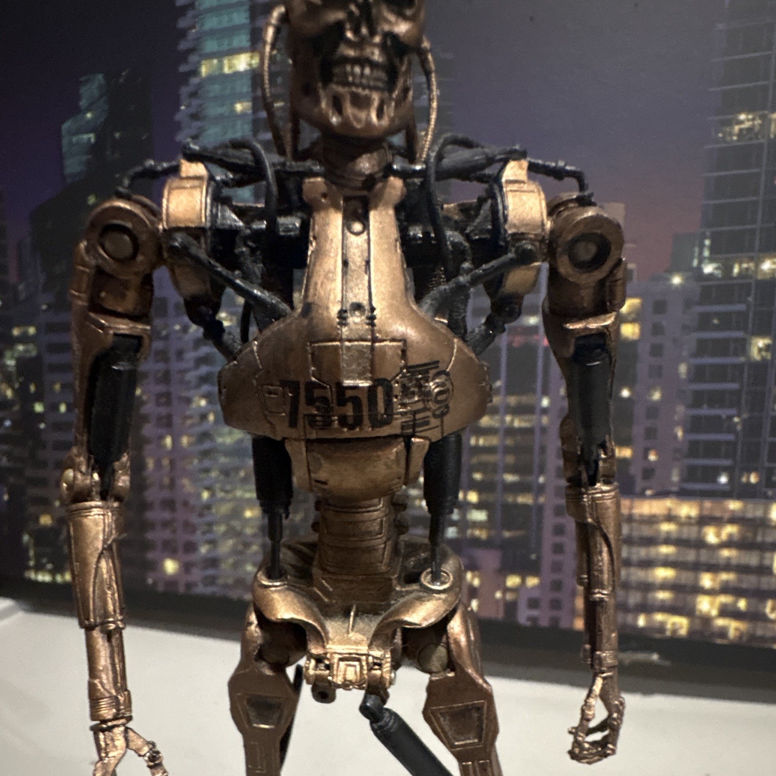 Terminator T-800 Endoskeleton Action Figure Plastic Bronze Black