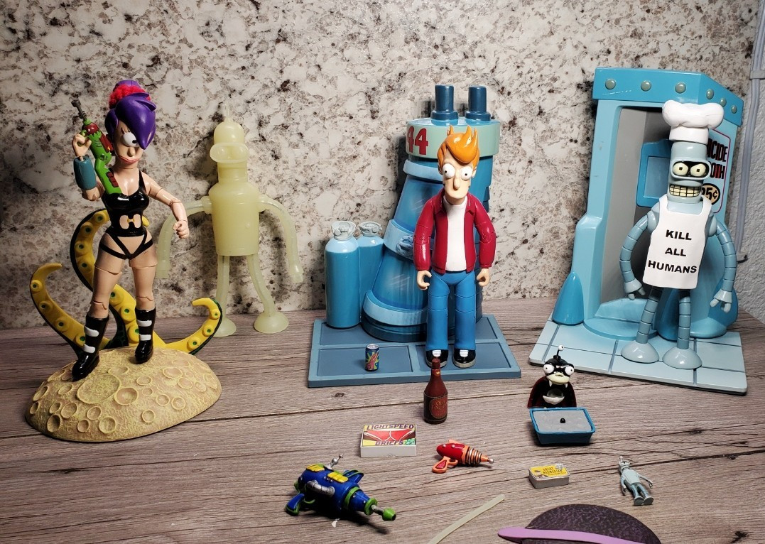 Vintage Futurama Figures Collection w/ Accessories