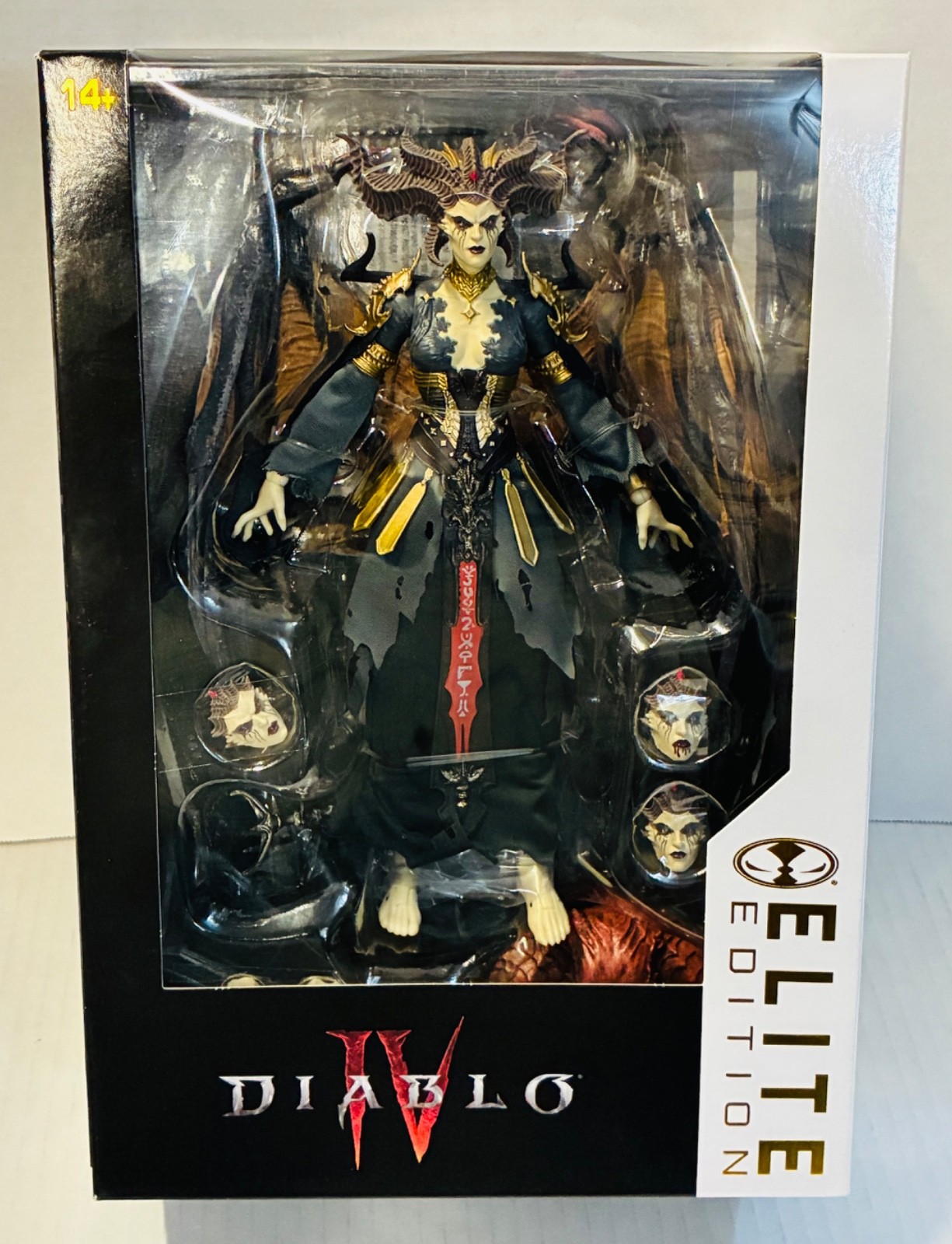 New HTF McFarlane Diablo IV Lilith Blessed Mother Elite Edition 7&Prime; Figure NIB