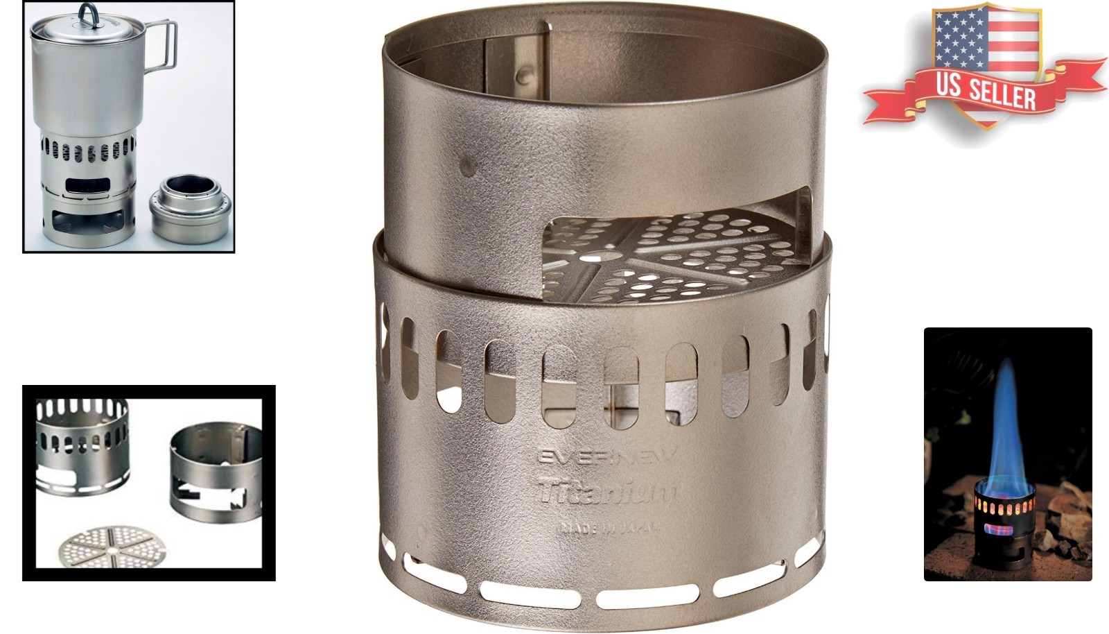 Lightweight Titanium DX Stand – Multi-Fuel Versatile Outdoor Cooking Solution