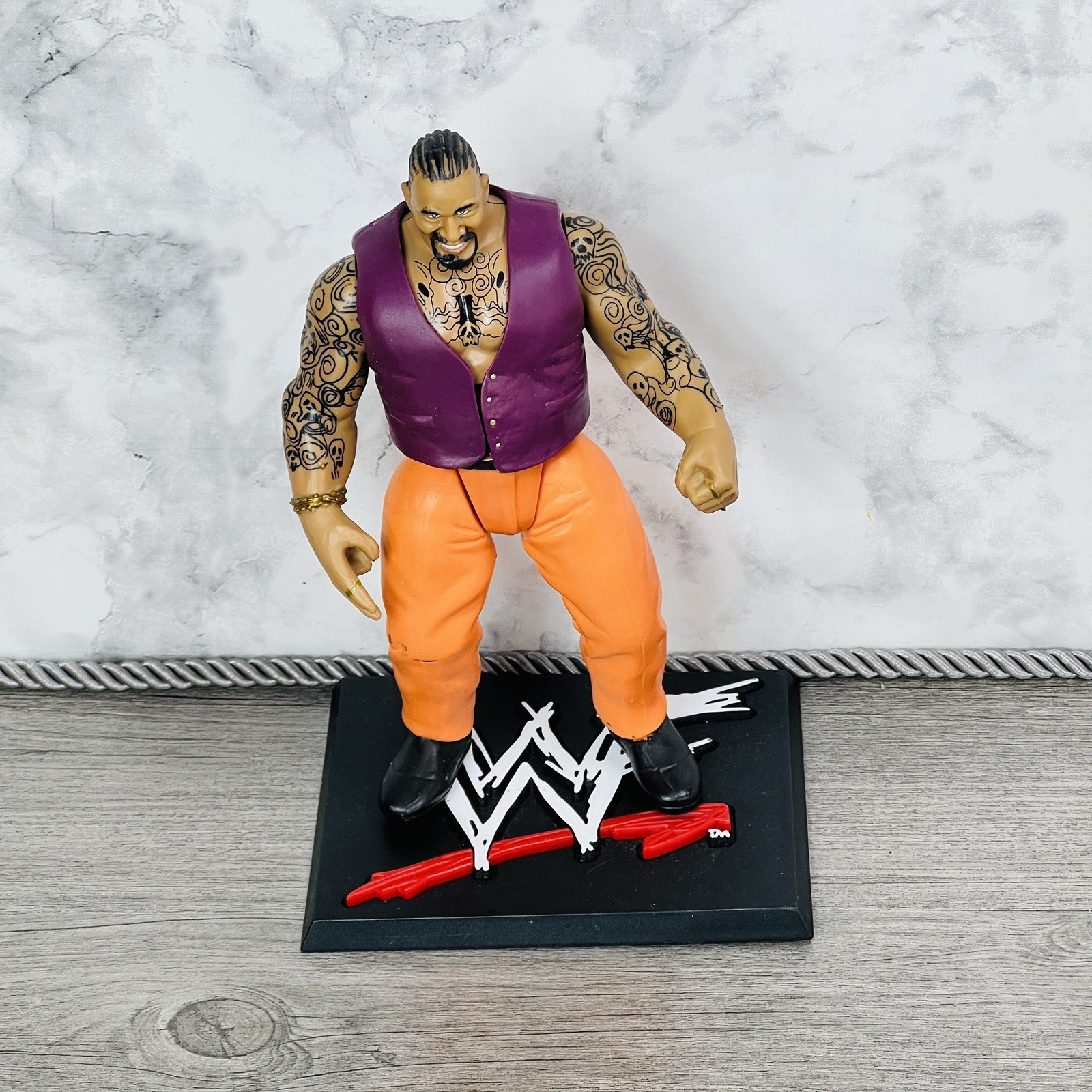 Godfather Figure WWF WWE WCW Wrestlemania Vintage Papa Shango Kama Stand Lot