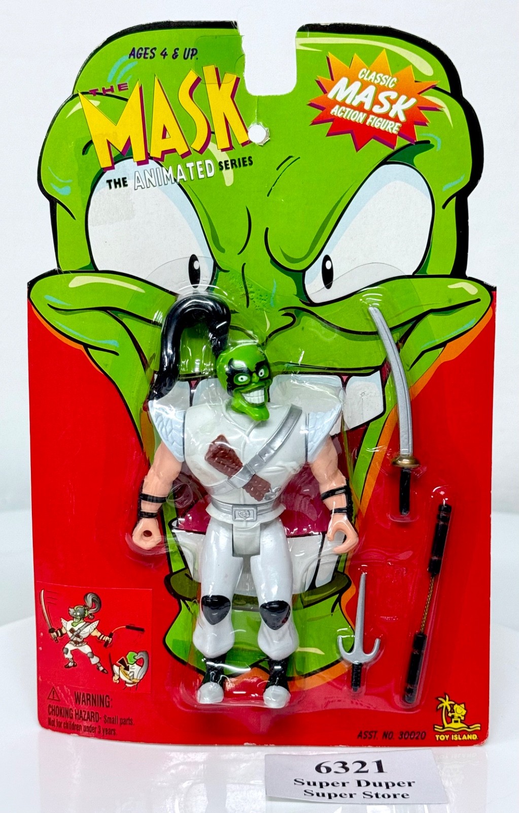 The MASK – Animated Series – Ninja MASK – Jim Carrey Figure – Toy Island 1997