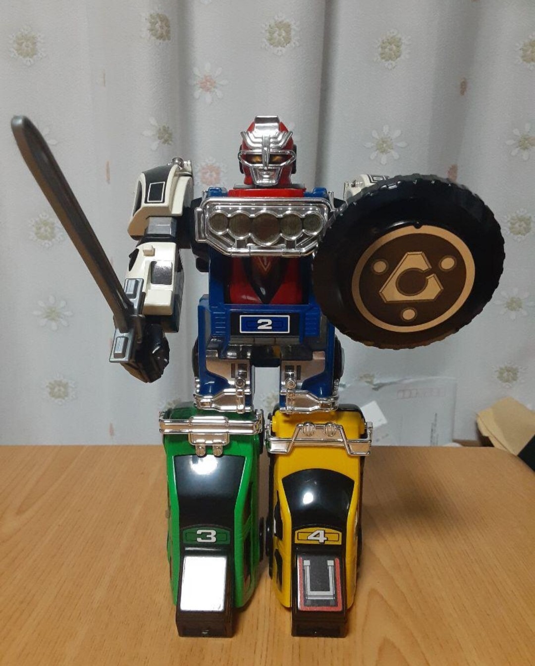 Vintage!! Power Rangers TURBO Carranger RV ROBO puladera Bandai no box