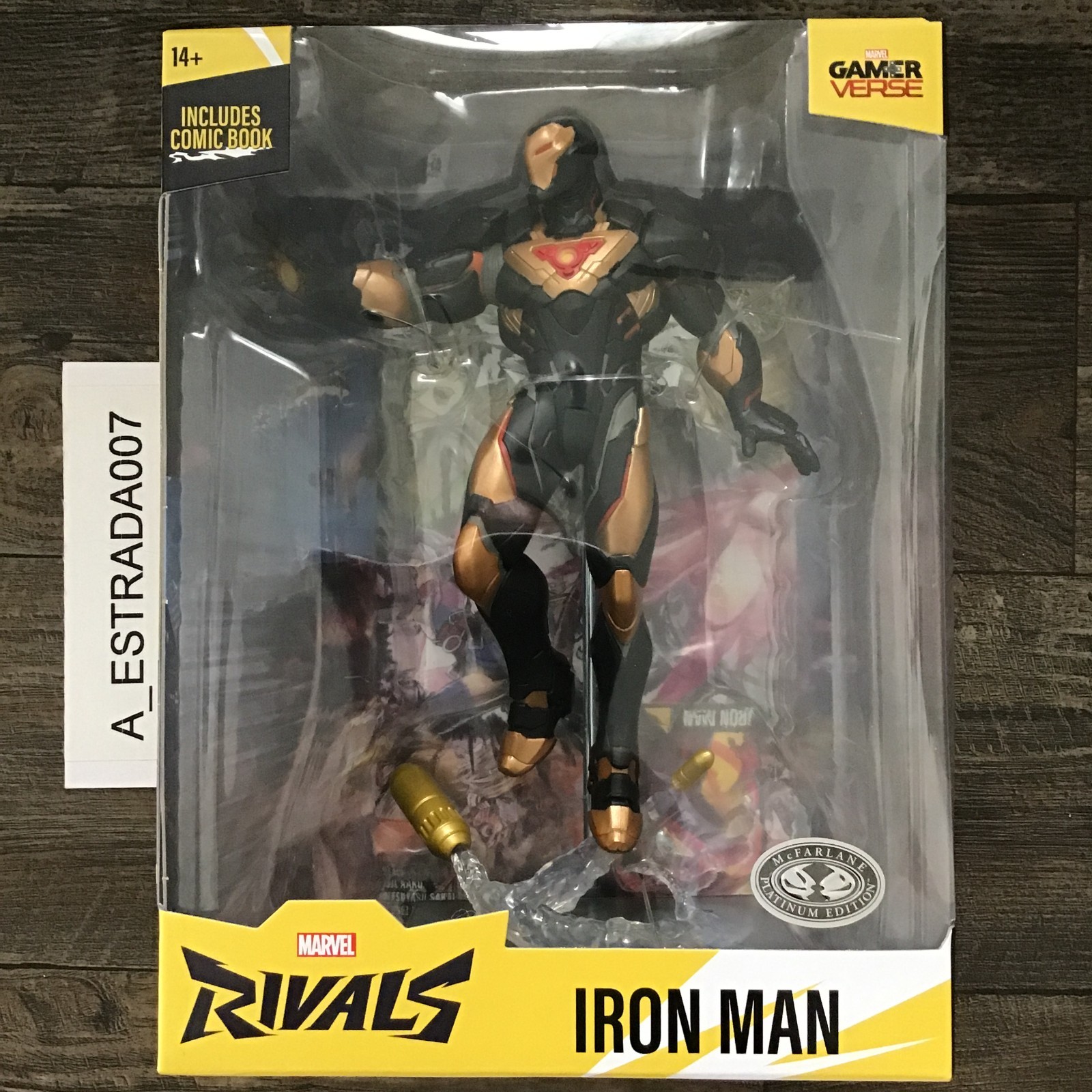 McFarlane Marvel Rivals Iron Man PLATINUM EDITION CHASE Black & Gold 1:6 Statue