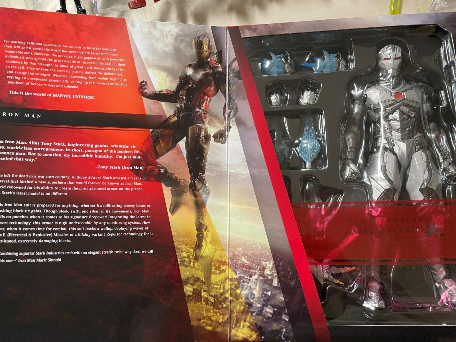 Play Arts Kai Variant Iron Man Limited Color Version LOOSE, NO BOX