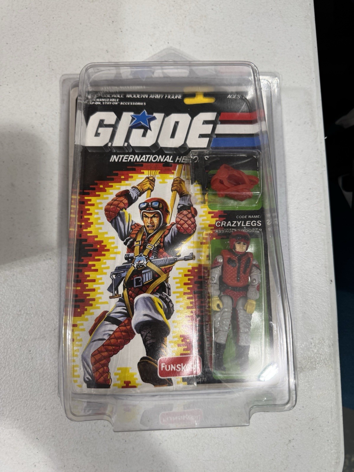 GI Joe International Heroes FUNSKOOL CRAZYLEGS India *still on card* Vintage
