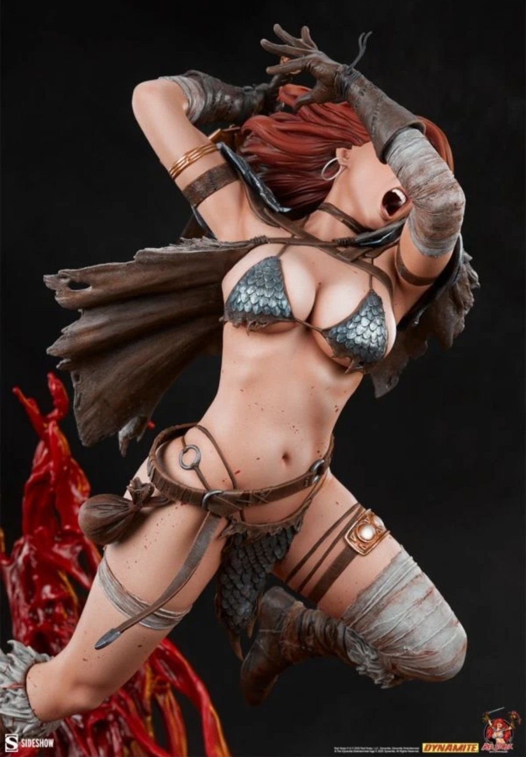 Red Sonja A Savage Sword Premium Format Statue Sideshow In Shipper New