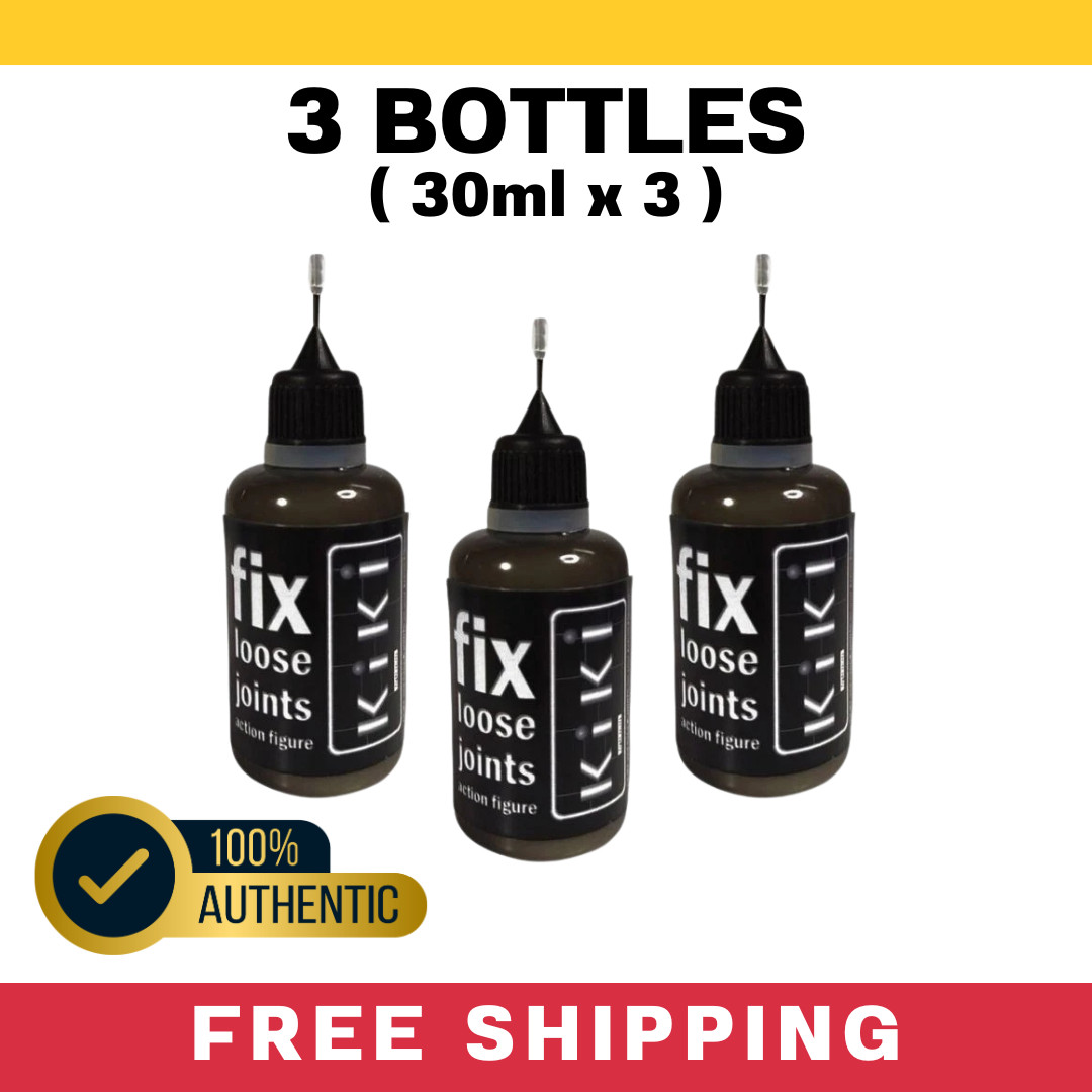 3x Fix Loose Joints Action Figure Solution by KIKI Tool 30 ml