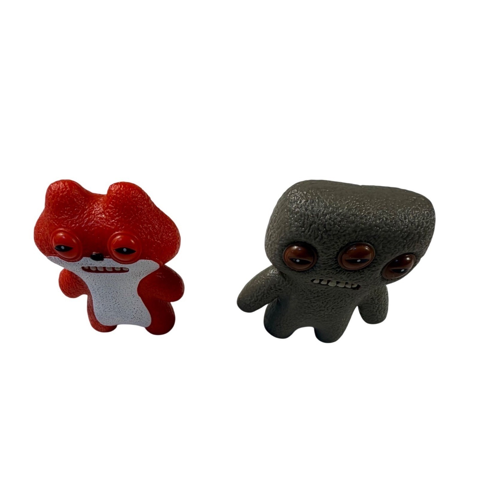 Fuggler Vinyl Figures Set Red Fox & Brown Three Eyed Monster Mini Figures